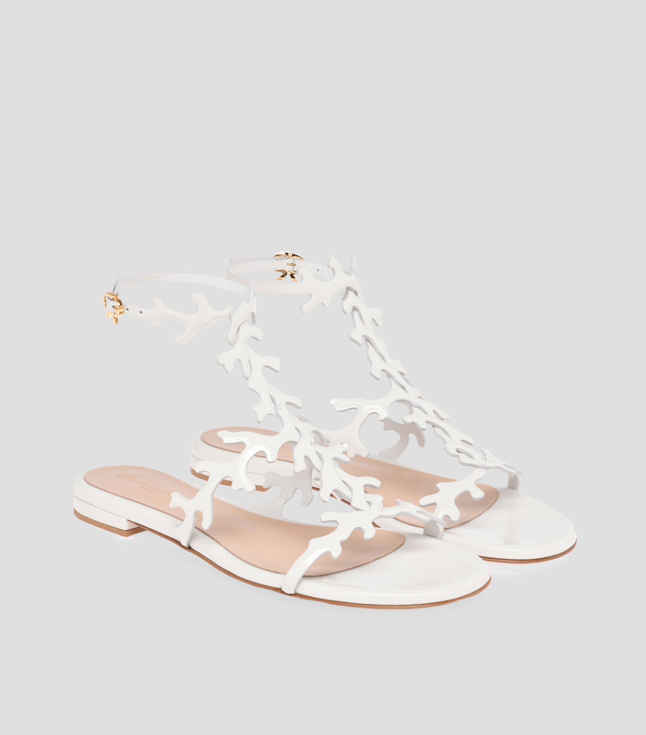 Sandalias planas en piel Ocean Flat lisas Mujer