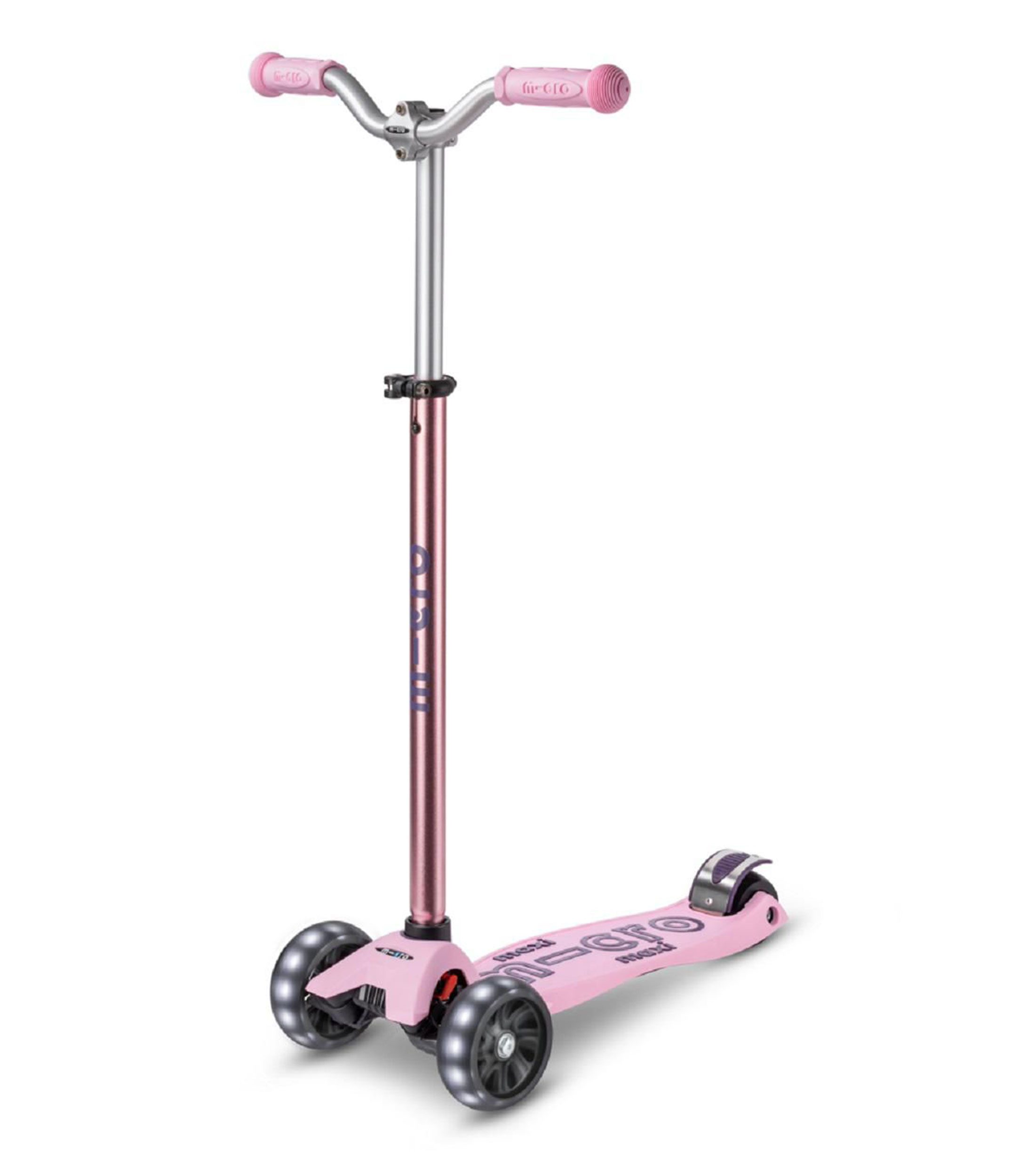 Scooter Maxi Micro Deluxe Pro LED Rose