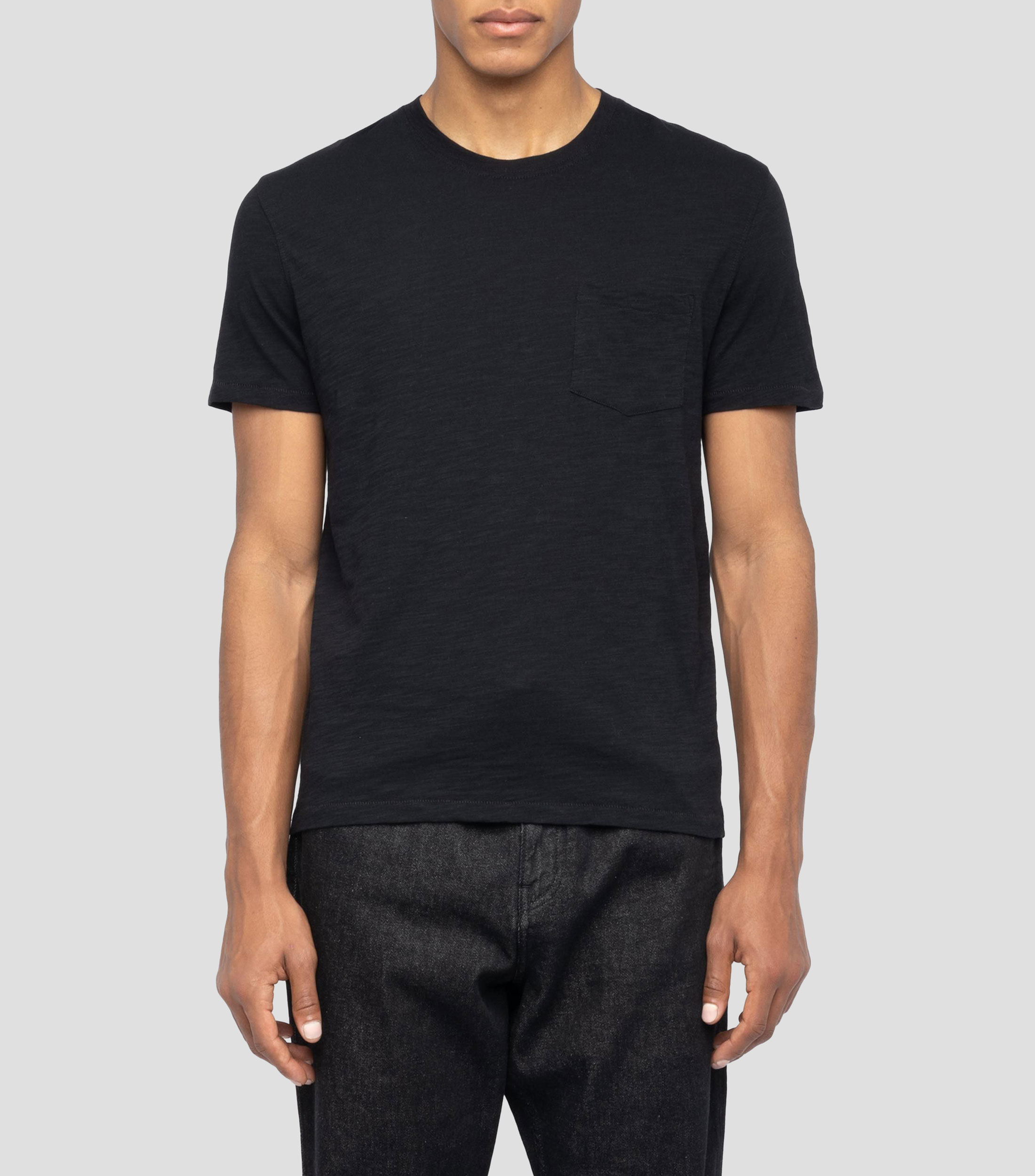 Playera cuello redondo manga corta estampada Hombre