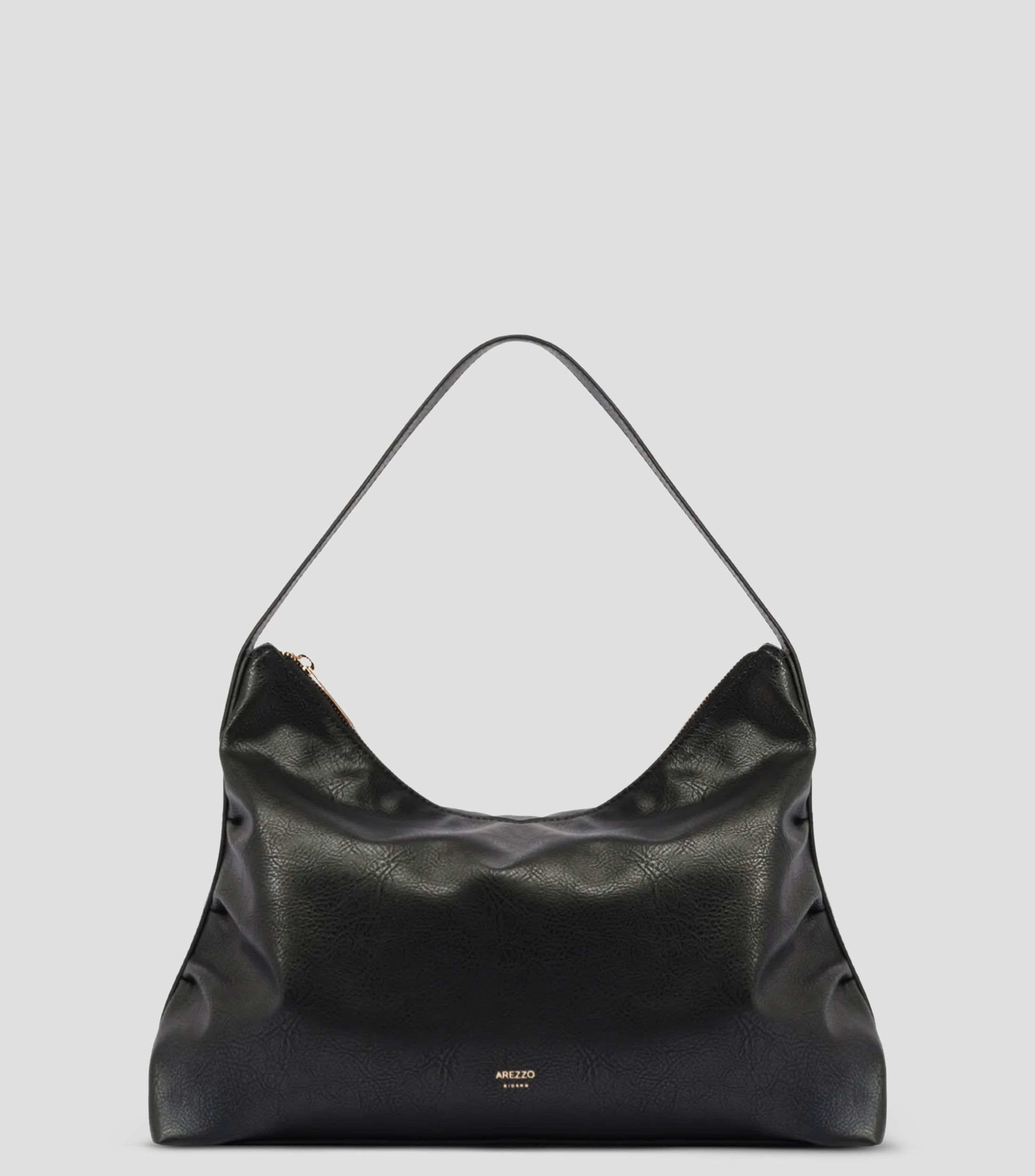 Bolsa Hobo Cabedal Rustic Sólido Mujer