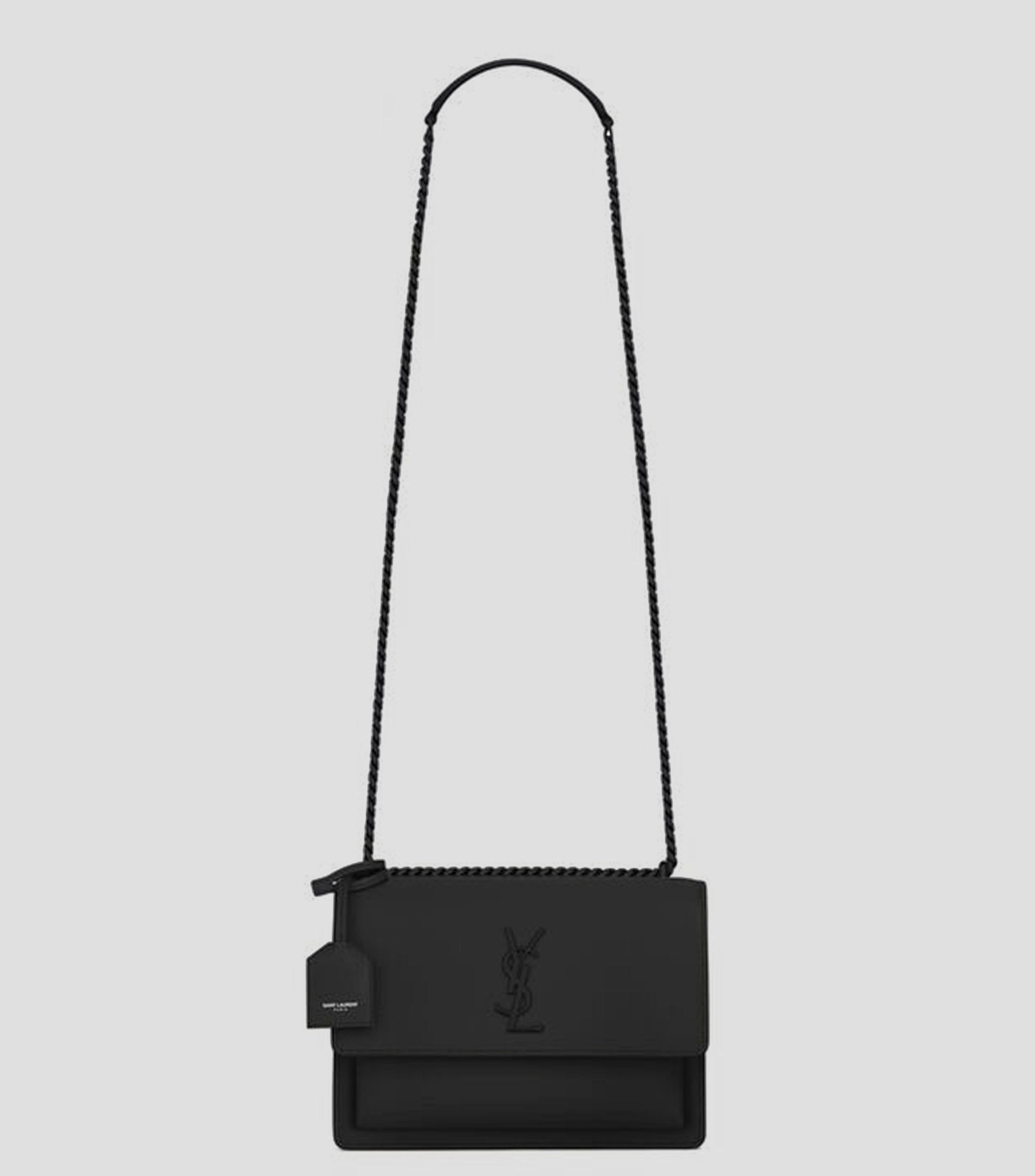 Bolsa crossbody negro en piel Sunset Mujer