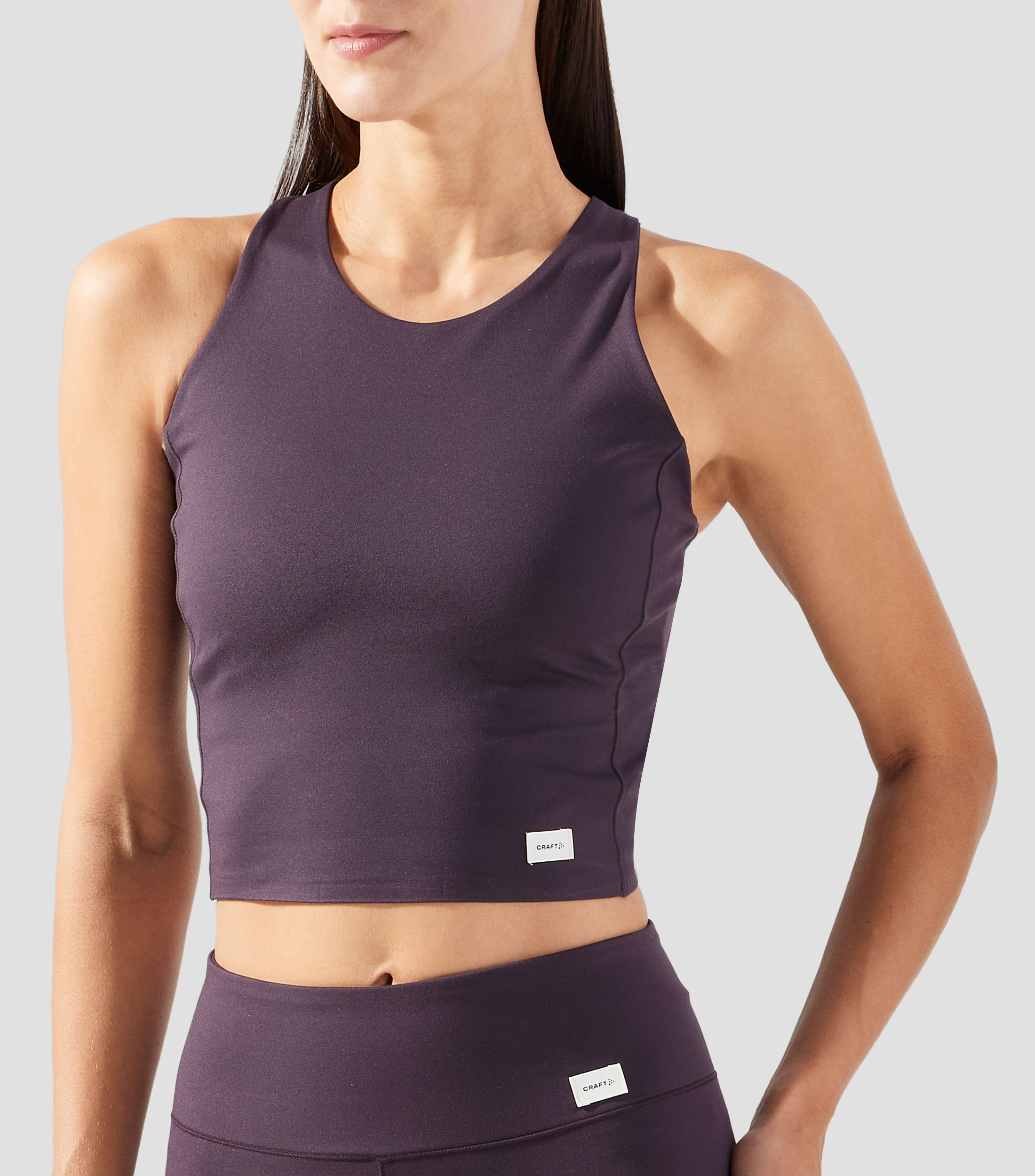 Top deportivo liso Mujer