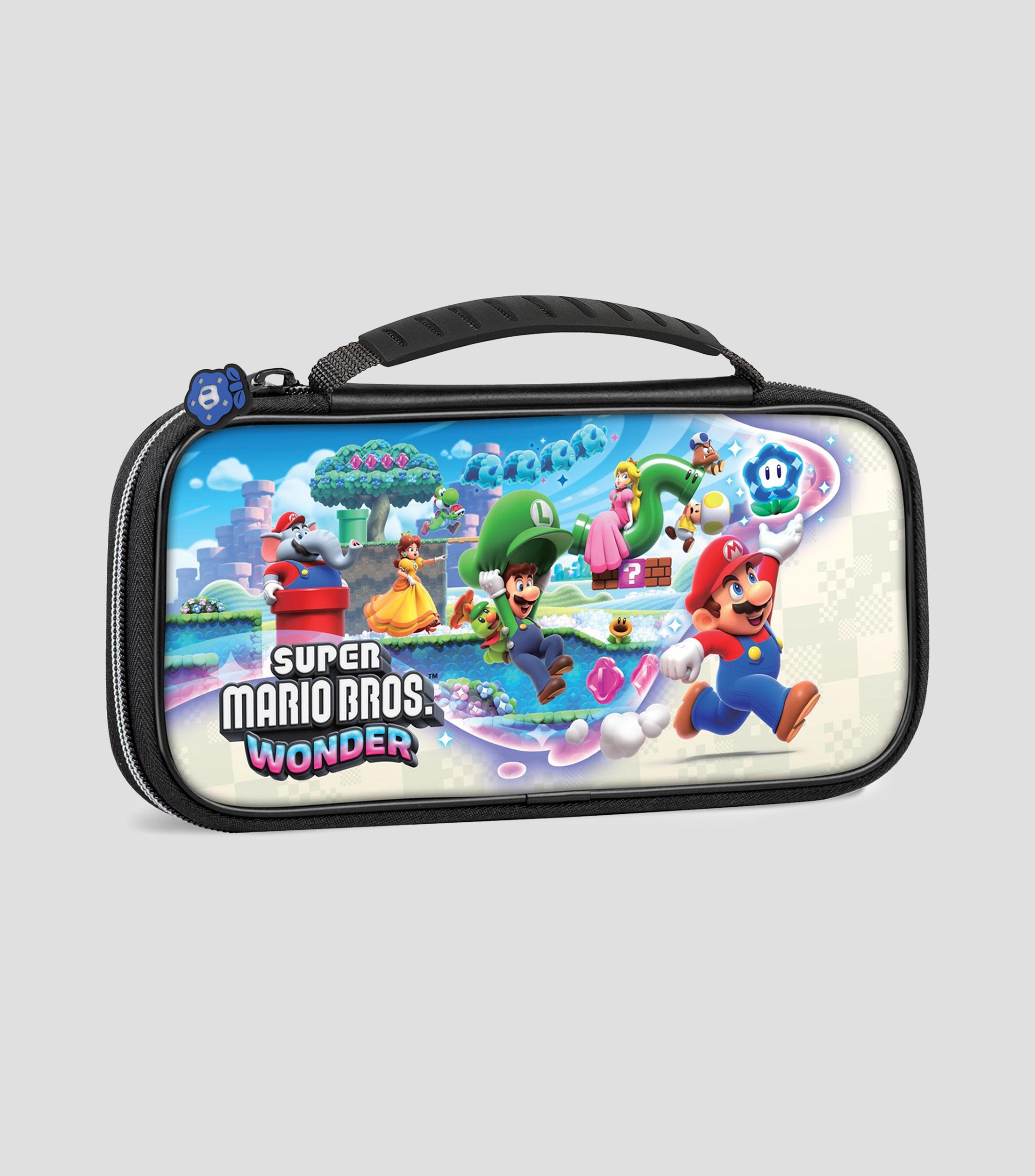Estuche para Nintendo Switch Super Mario Bros Wonder negro
