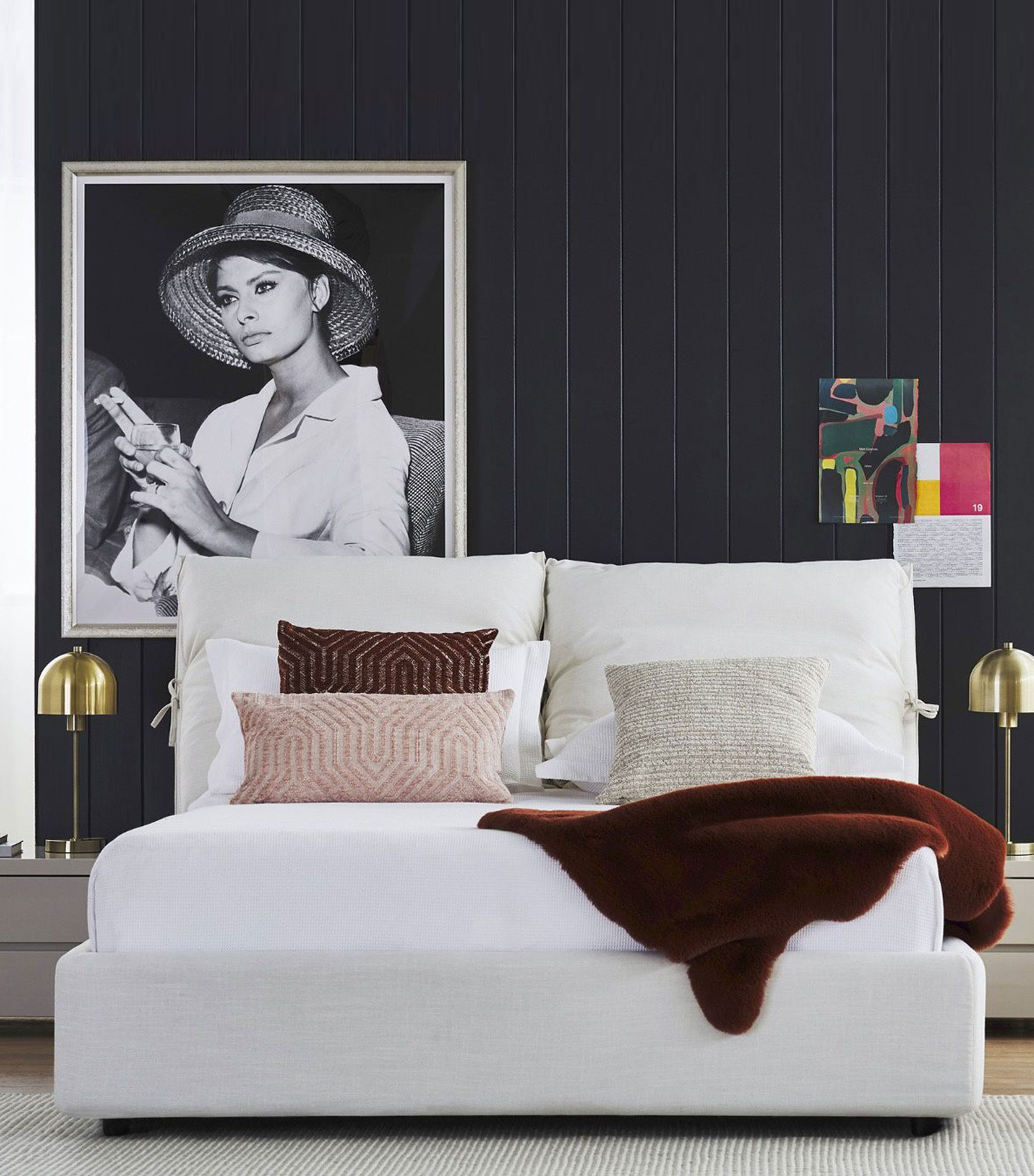 Cama Queen Size Plume