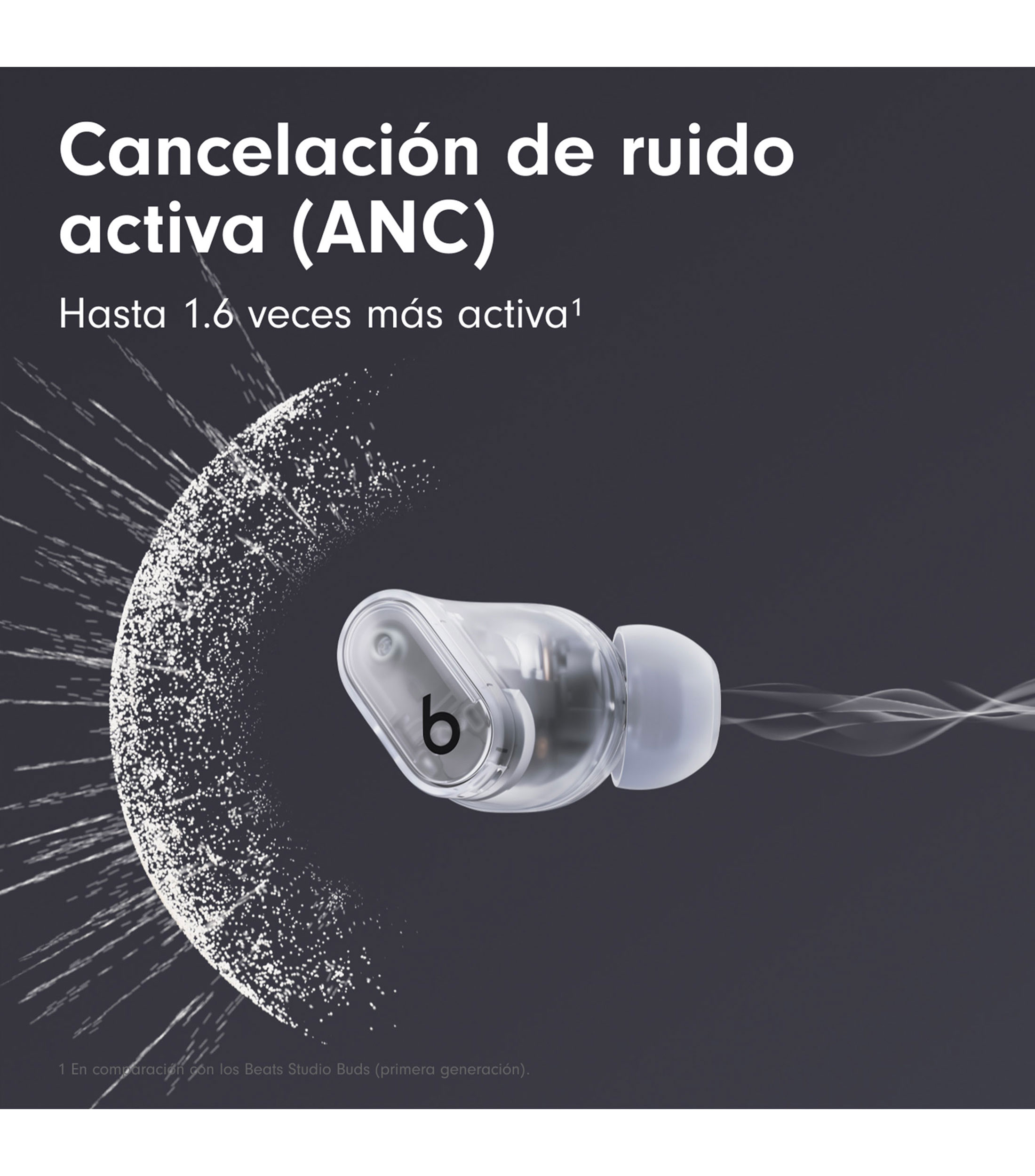 Audífonos Inalámbricos Bluetooth Beats Studio Buds + Transparentes
