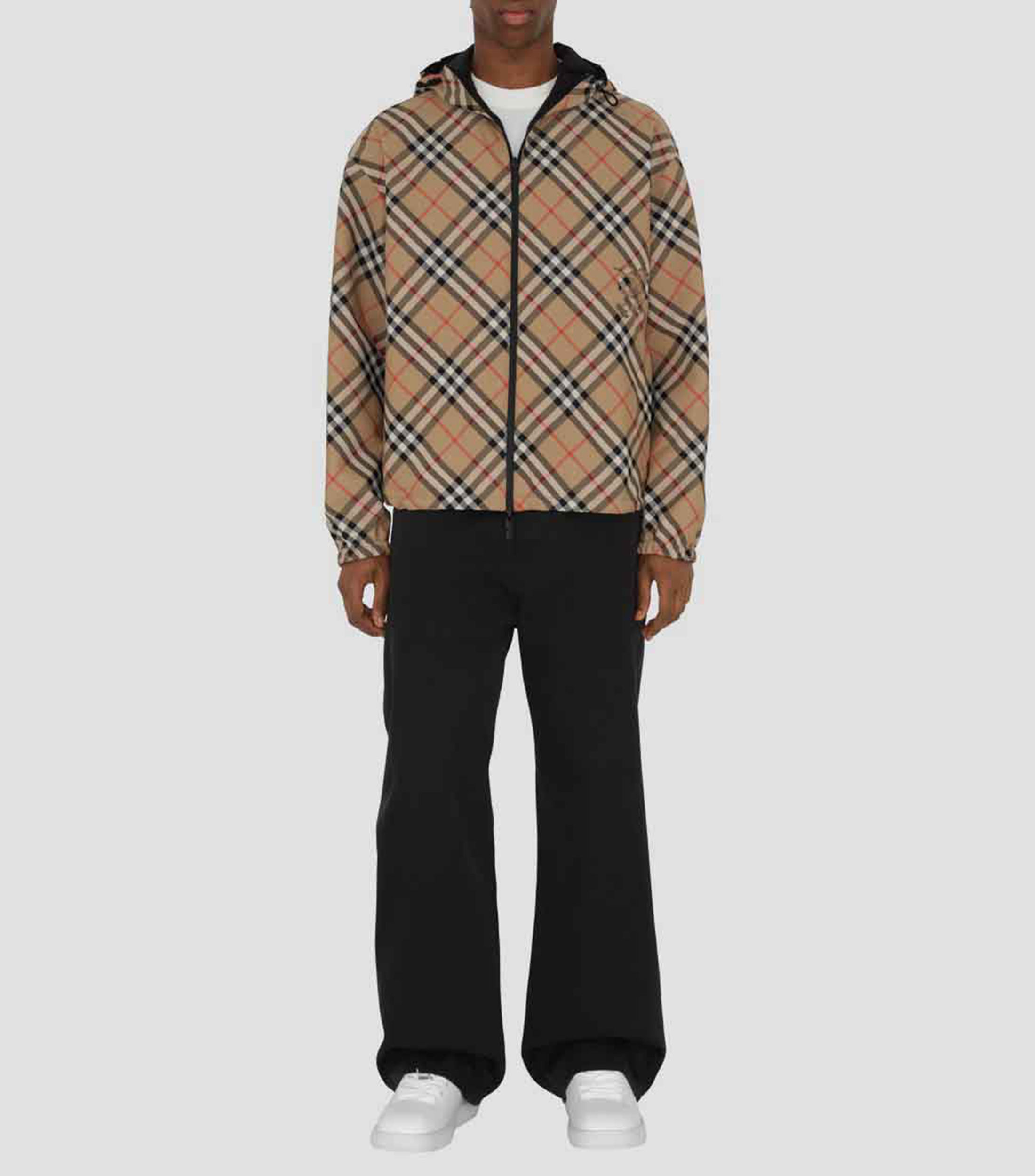 Chamarra Reversible Check Hombre