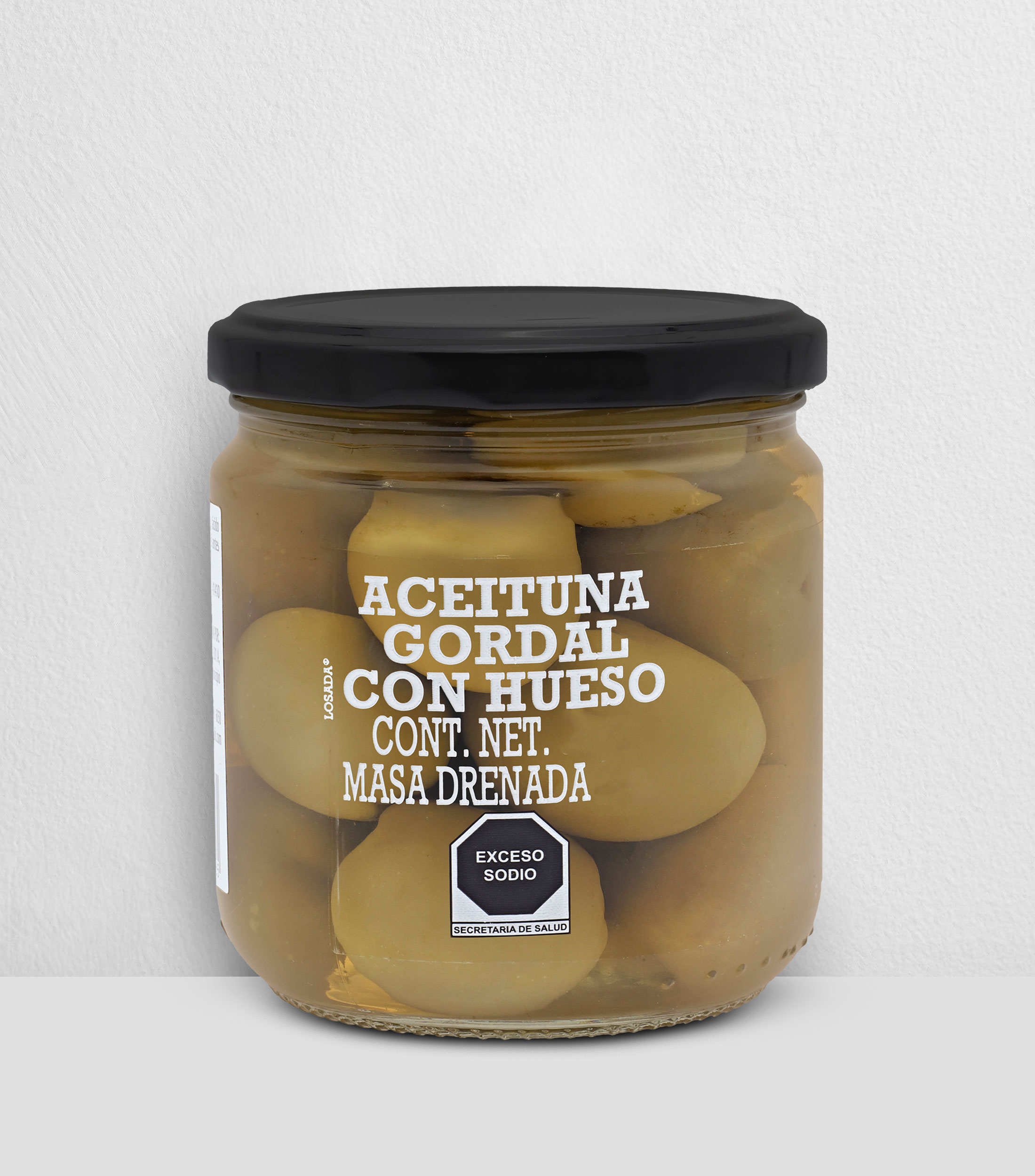 ACEITUNA GORDAL CON HUESO 345GR