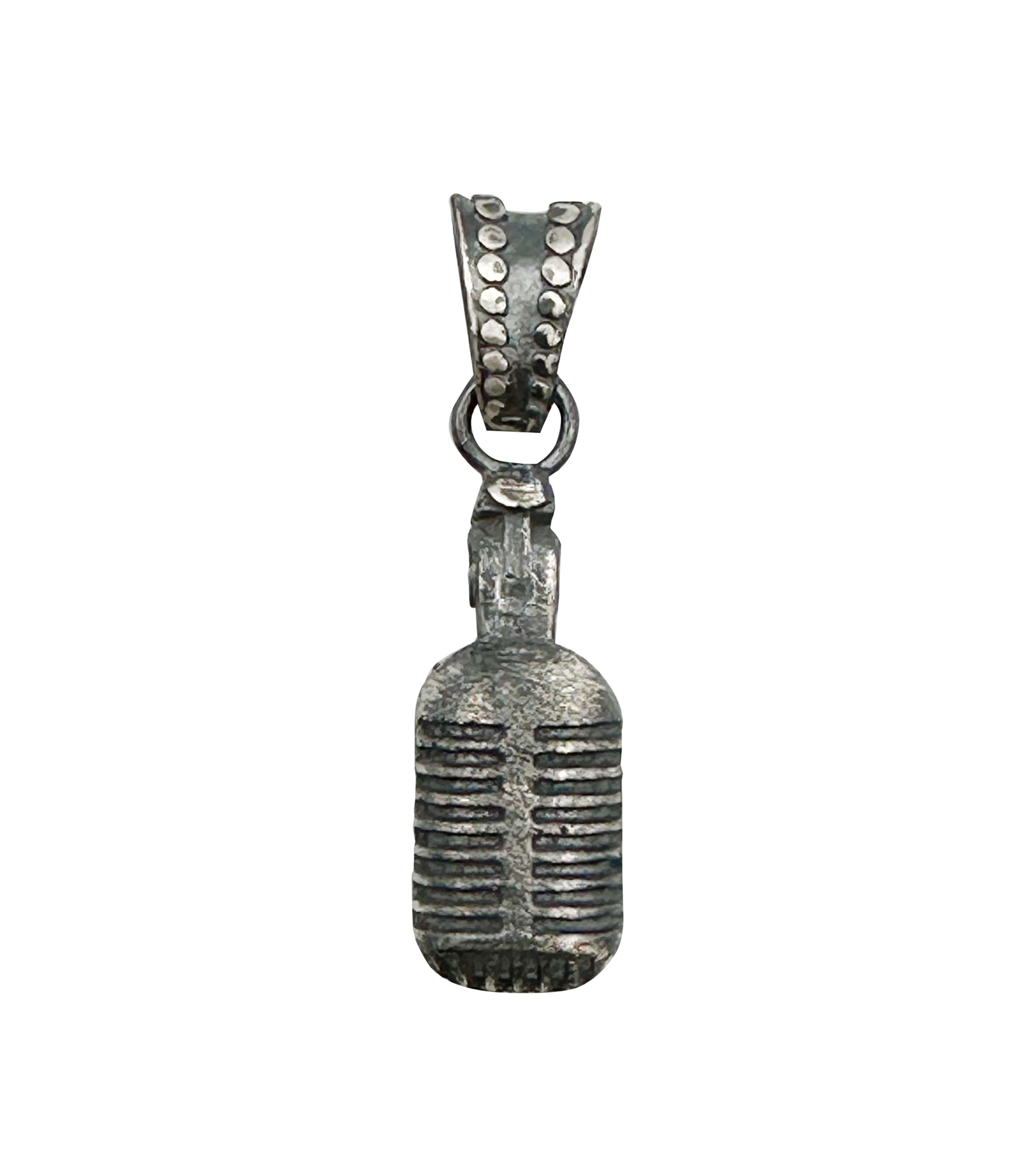 Dije microfono con cadena Hombre