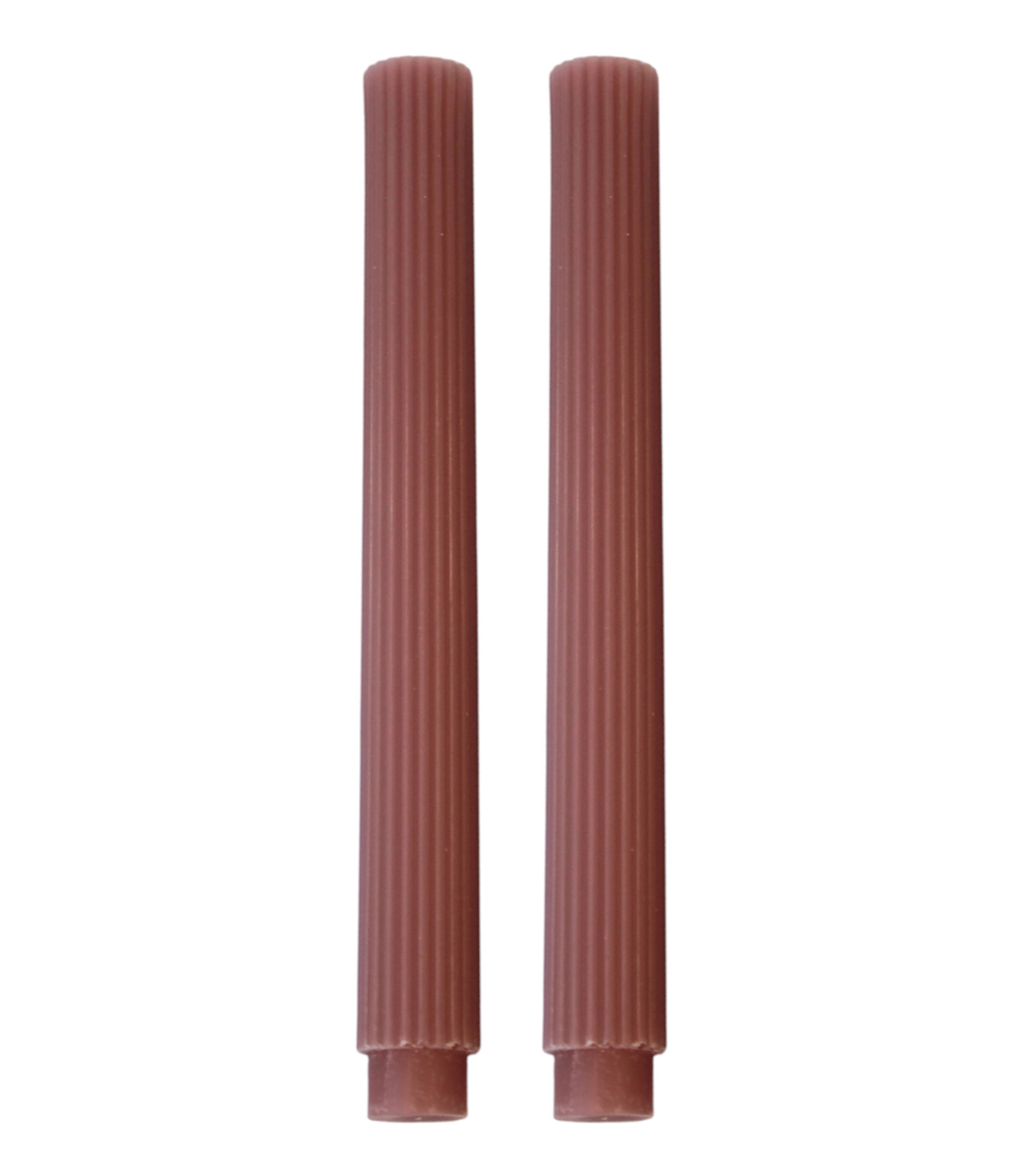 Set 2 velas decorativas Grecian, rosa oscuro