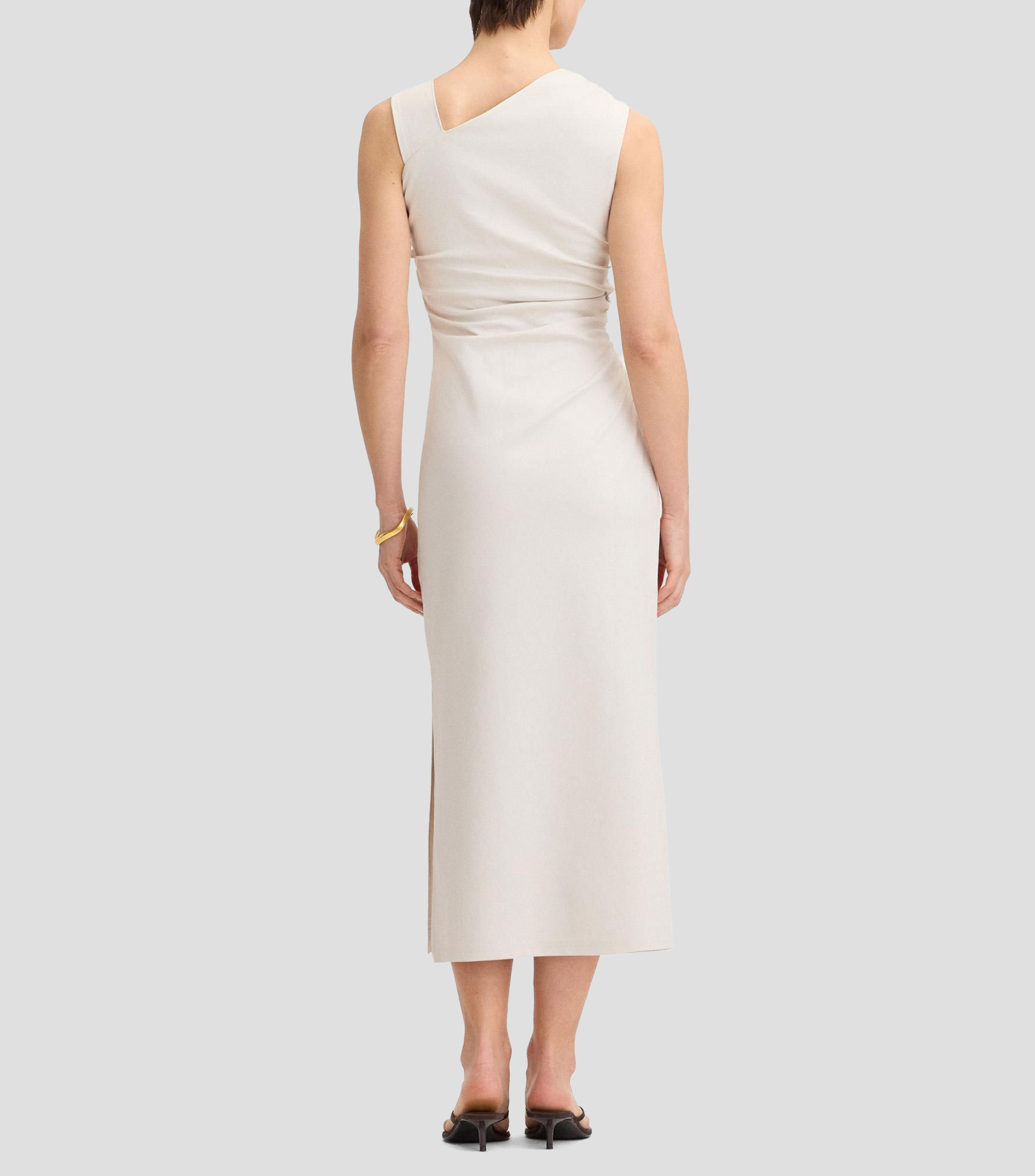 Vestido de fiesta midi liso Mujer