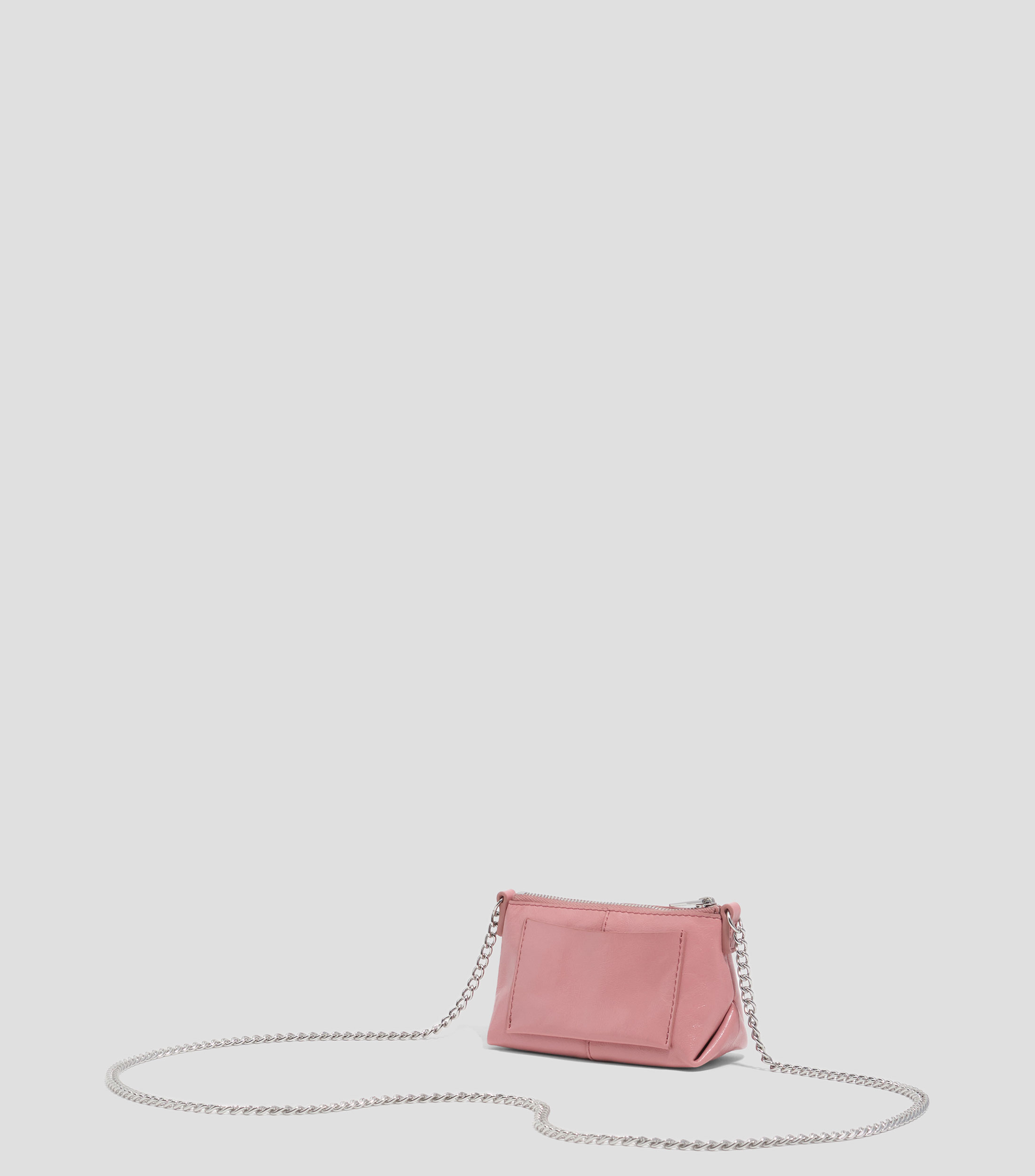 Bolsa crossbody en piel lisa Mujer