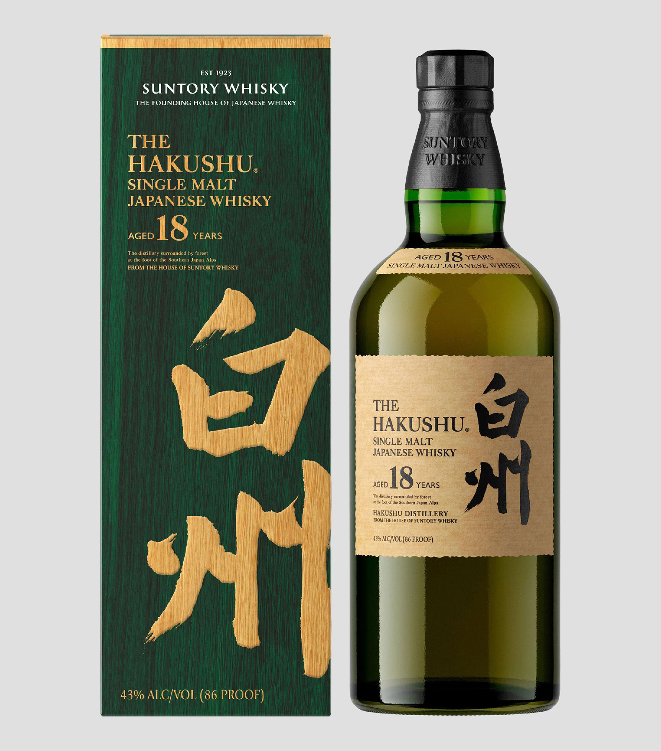 Whisky The Hakushu Aged 18 Years, 750 ml