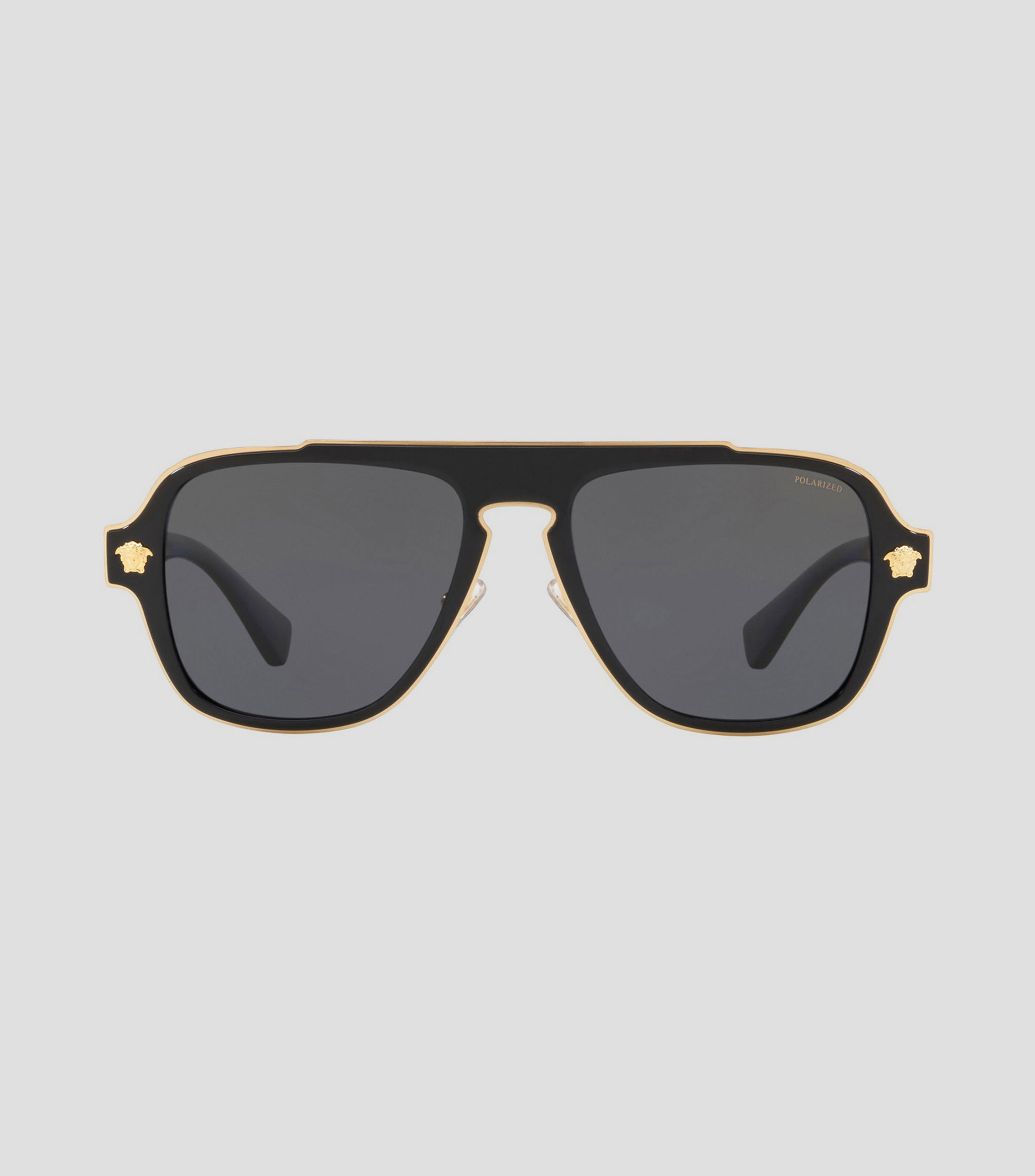 Lentes de sol aviador negros Hombre