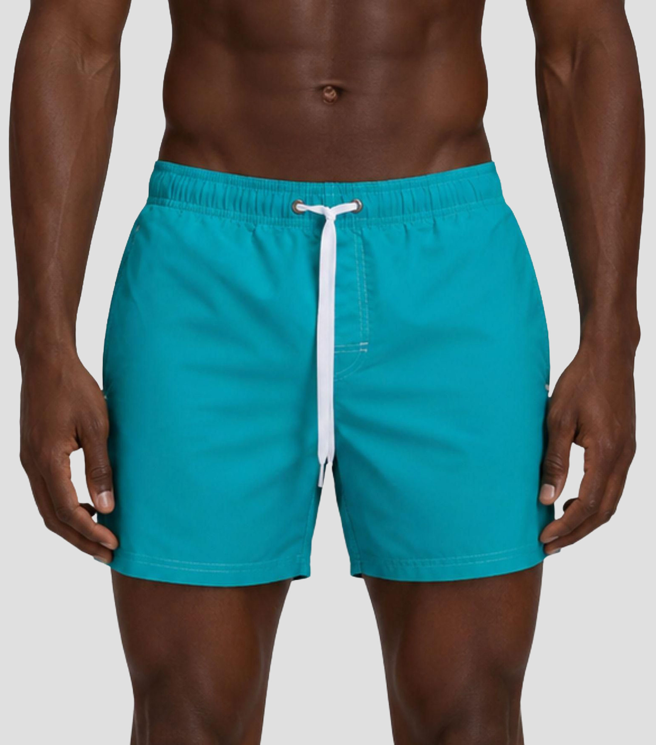 Traje de baño corto liso Hombre