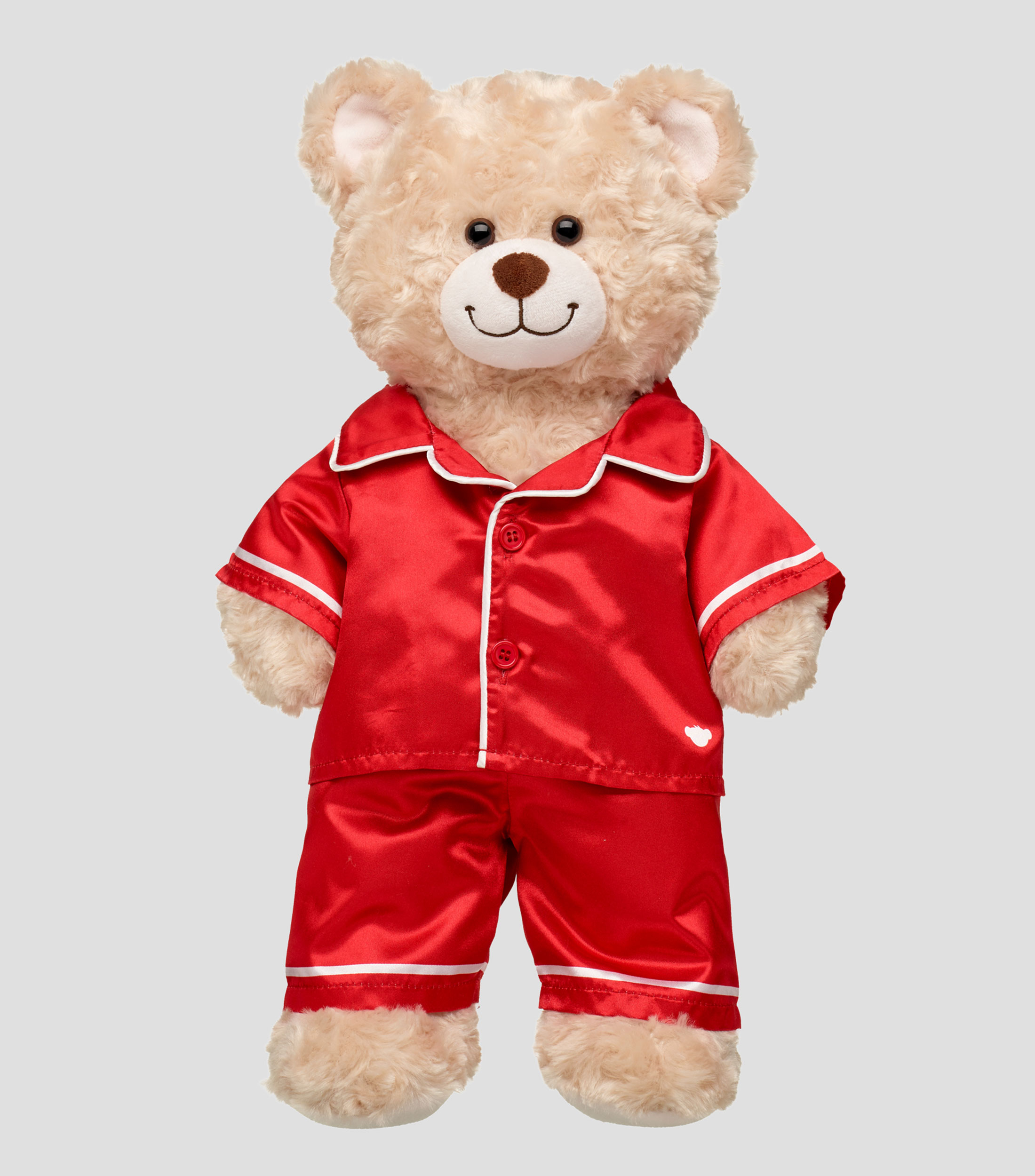 Pijama satín roja para peluche