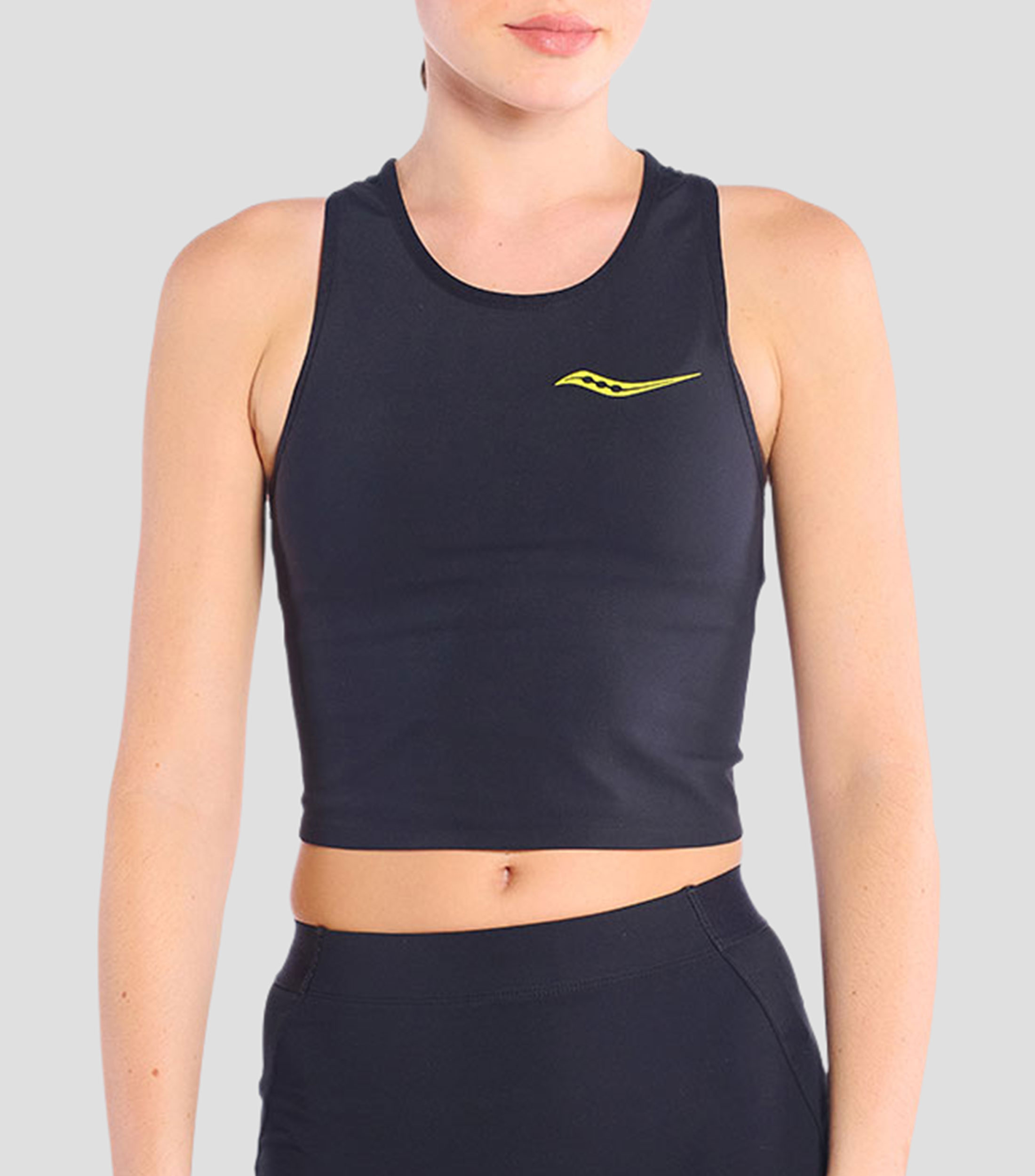 Tank Top para correr cuello redondo sin mangas liso Mujer