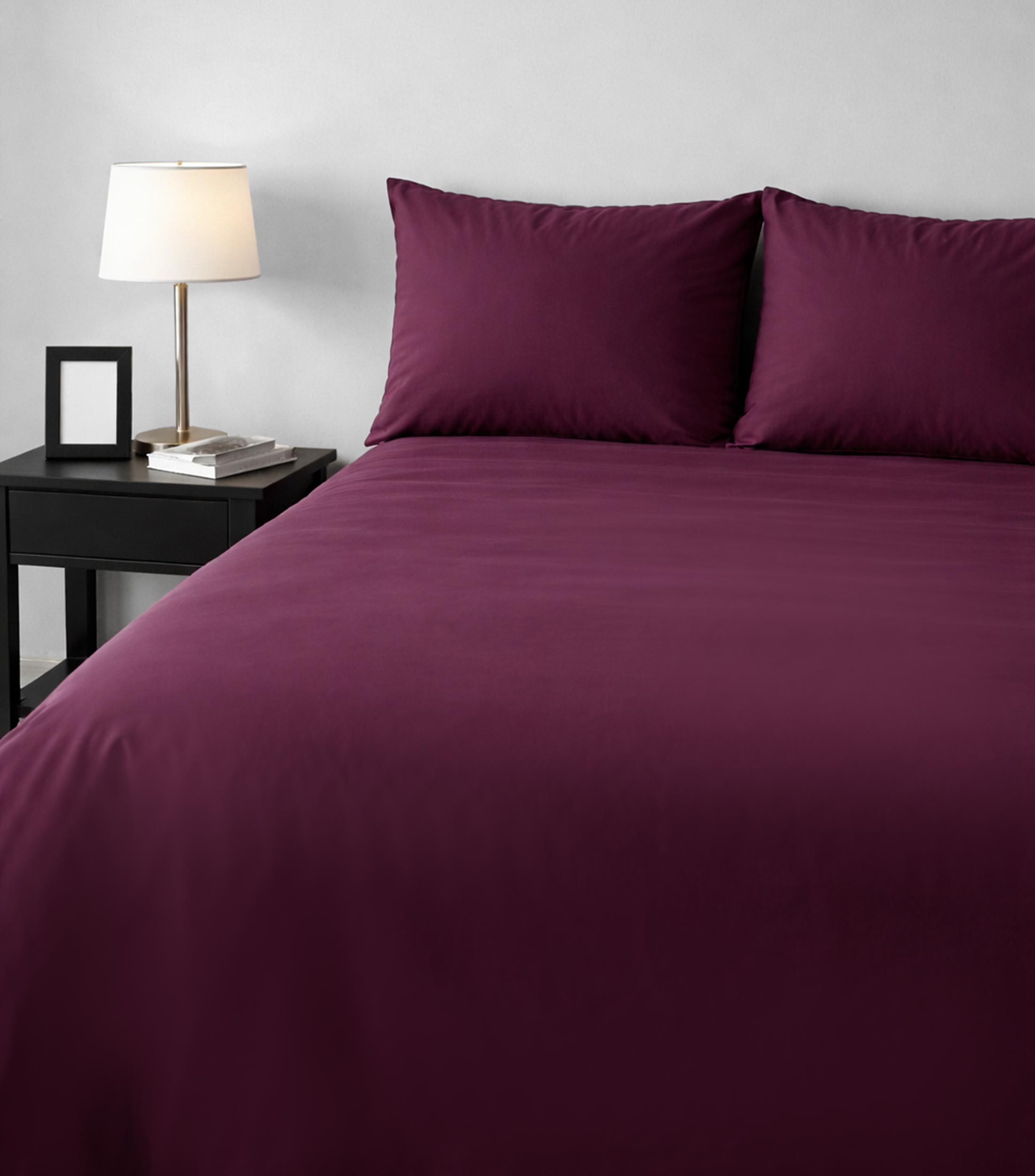 Juego de Funda para Duvet King Size de Algodón Purple