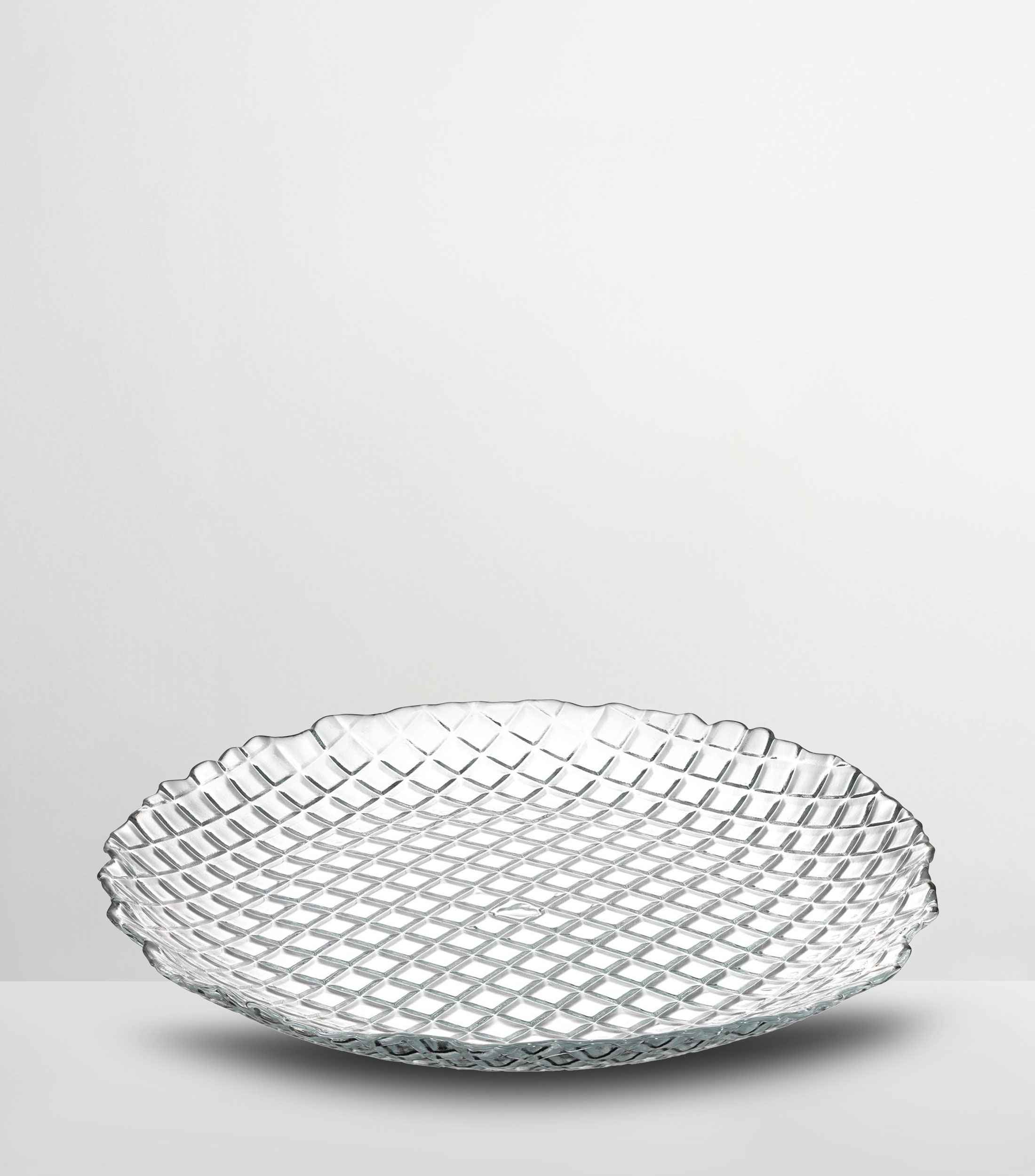 Plato llano Sole en vidrio