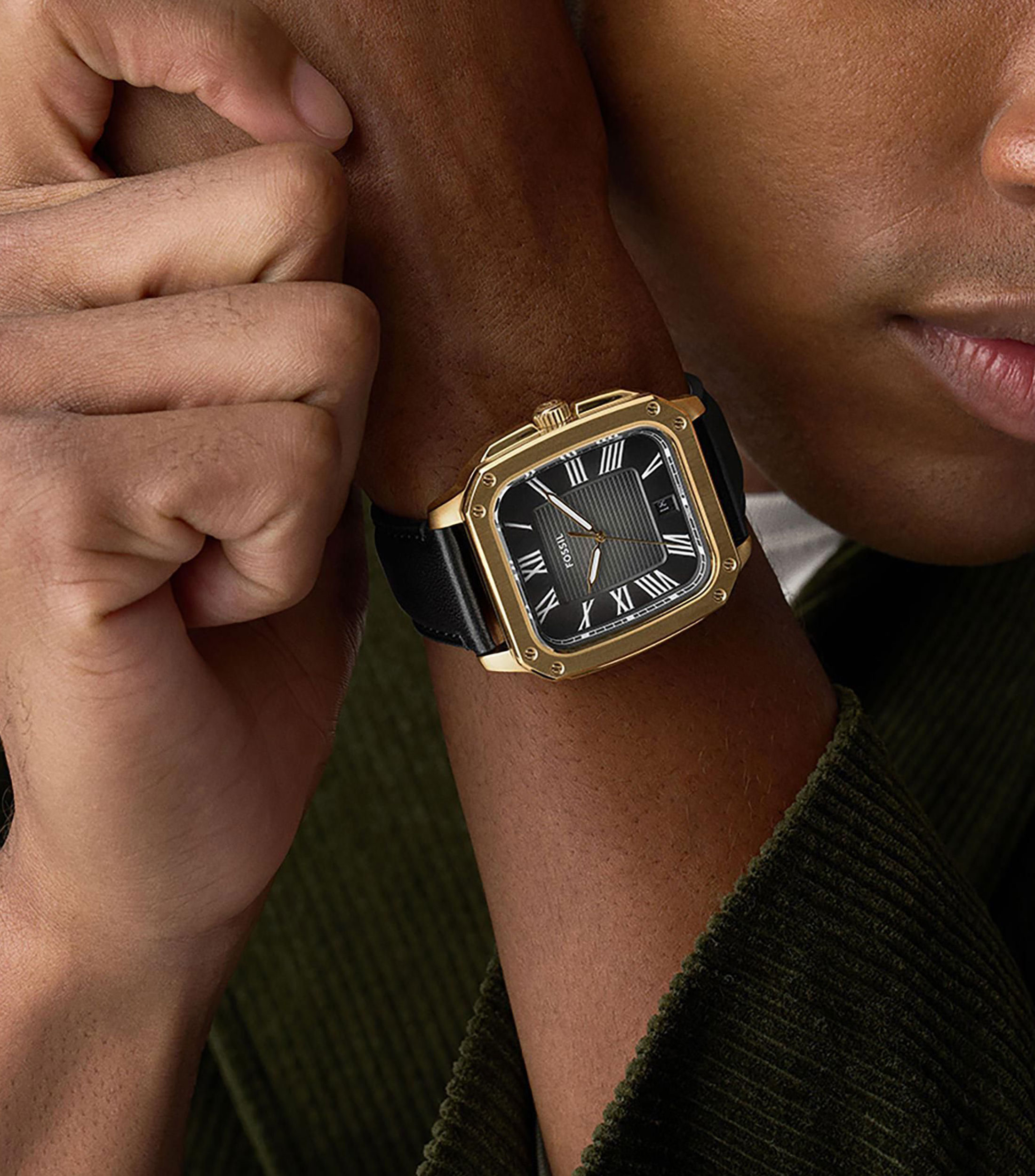 Reloj para hombre Crosby casual dorado