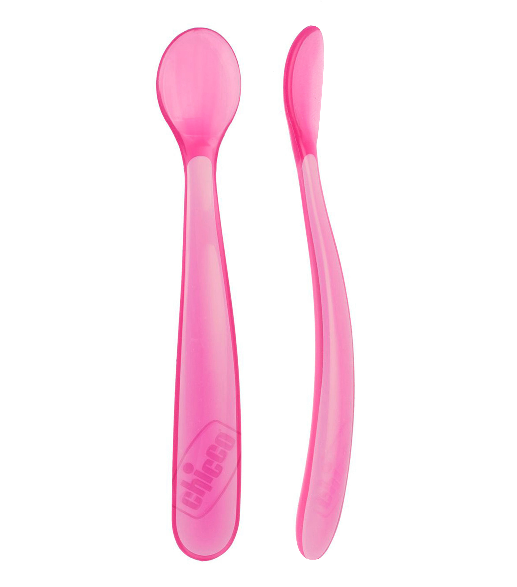 Set 2 Cucharas de Silicona Blanda - Rosa
