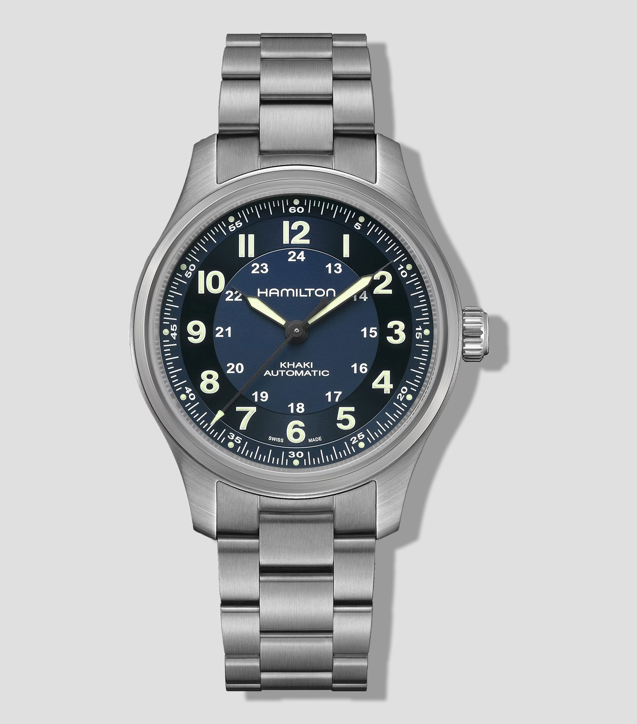 Reloj Unisex Khaki Field Titanium Casual, Plateado