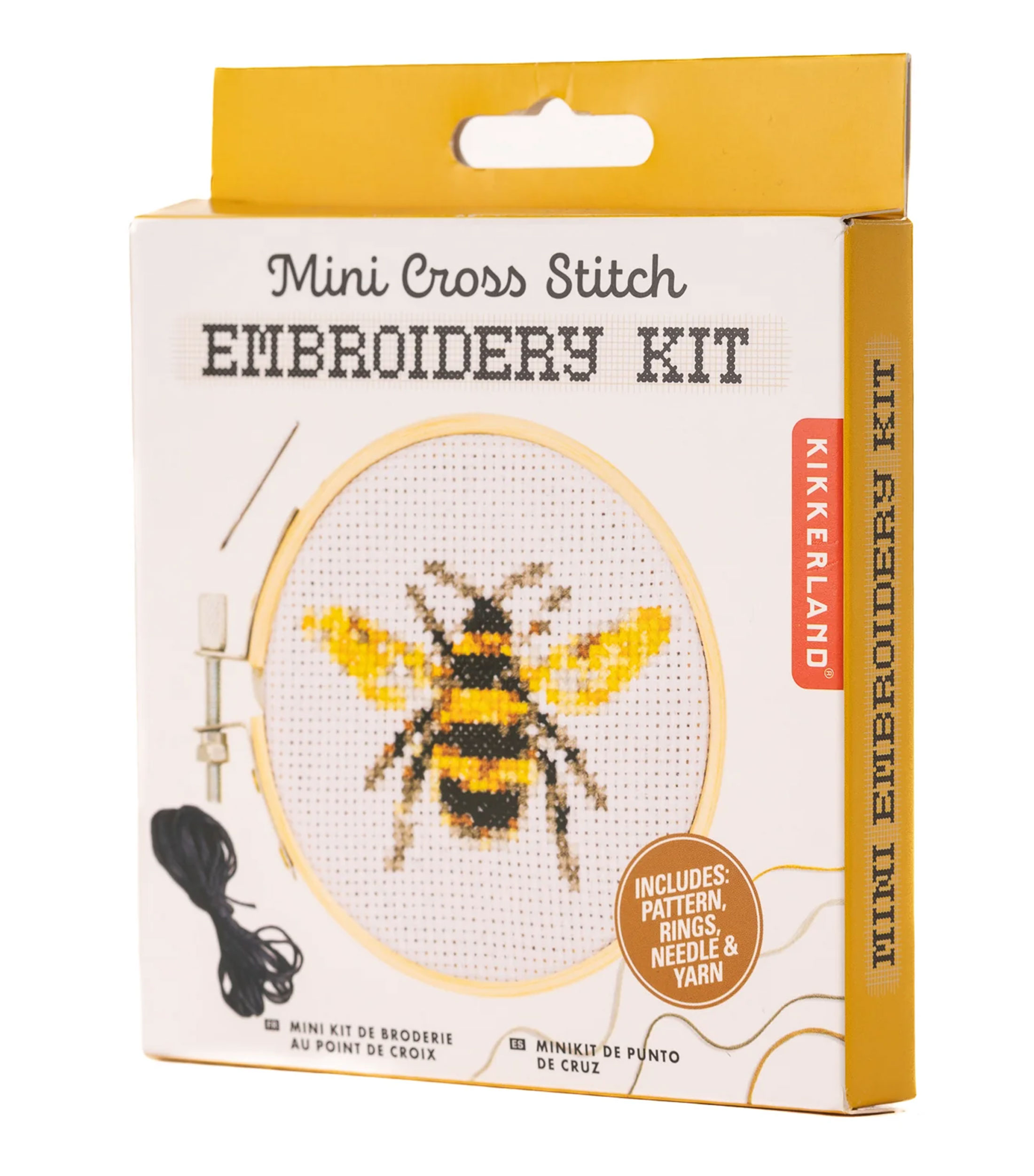 Set de bordado mini en punto de cruz con forma de abeja