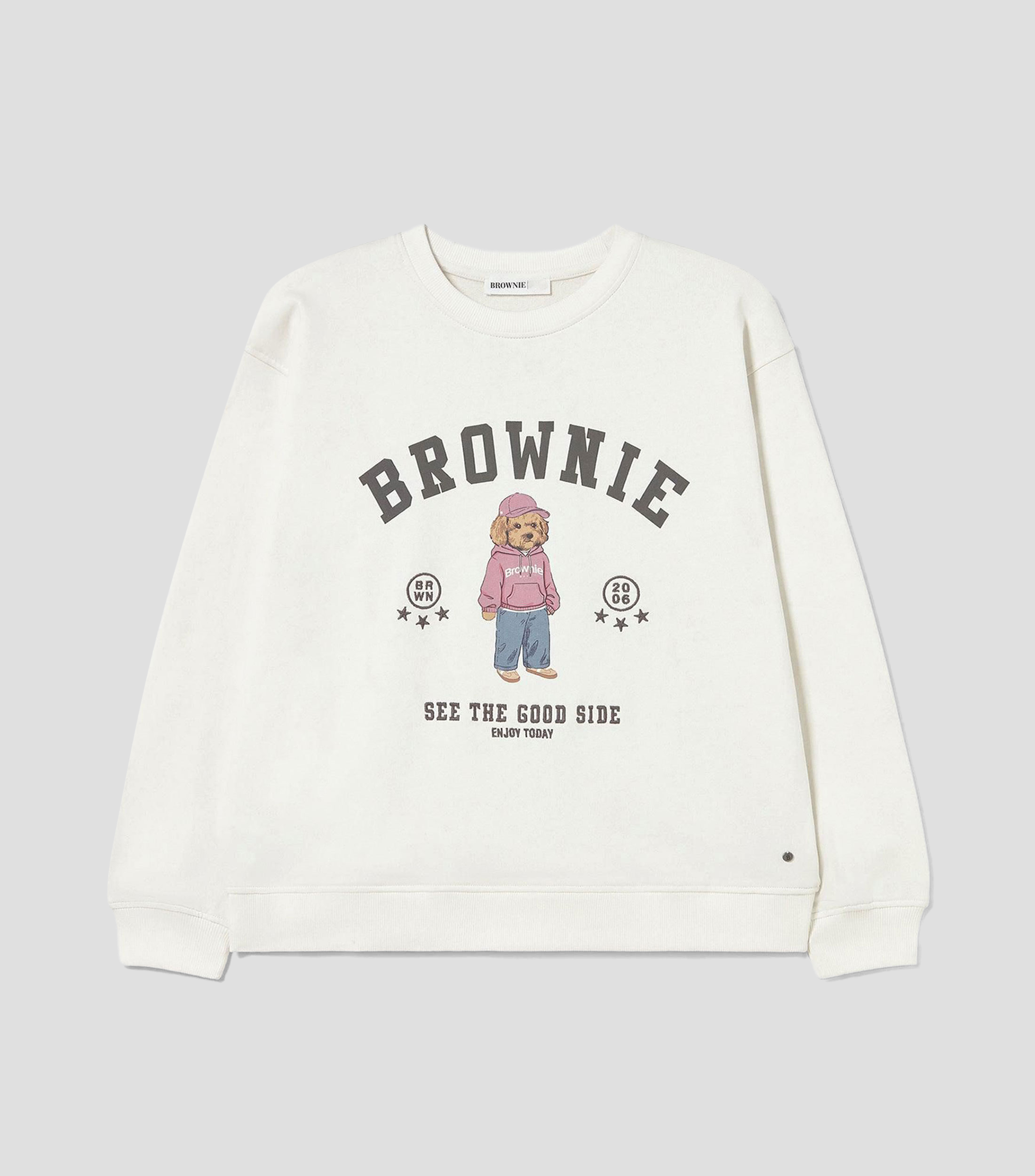 Sudadera de corte regular con estampado Mujer