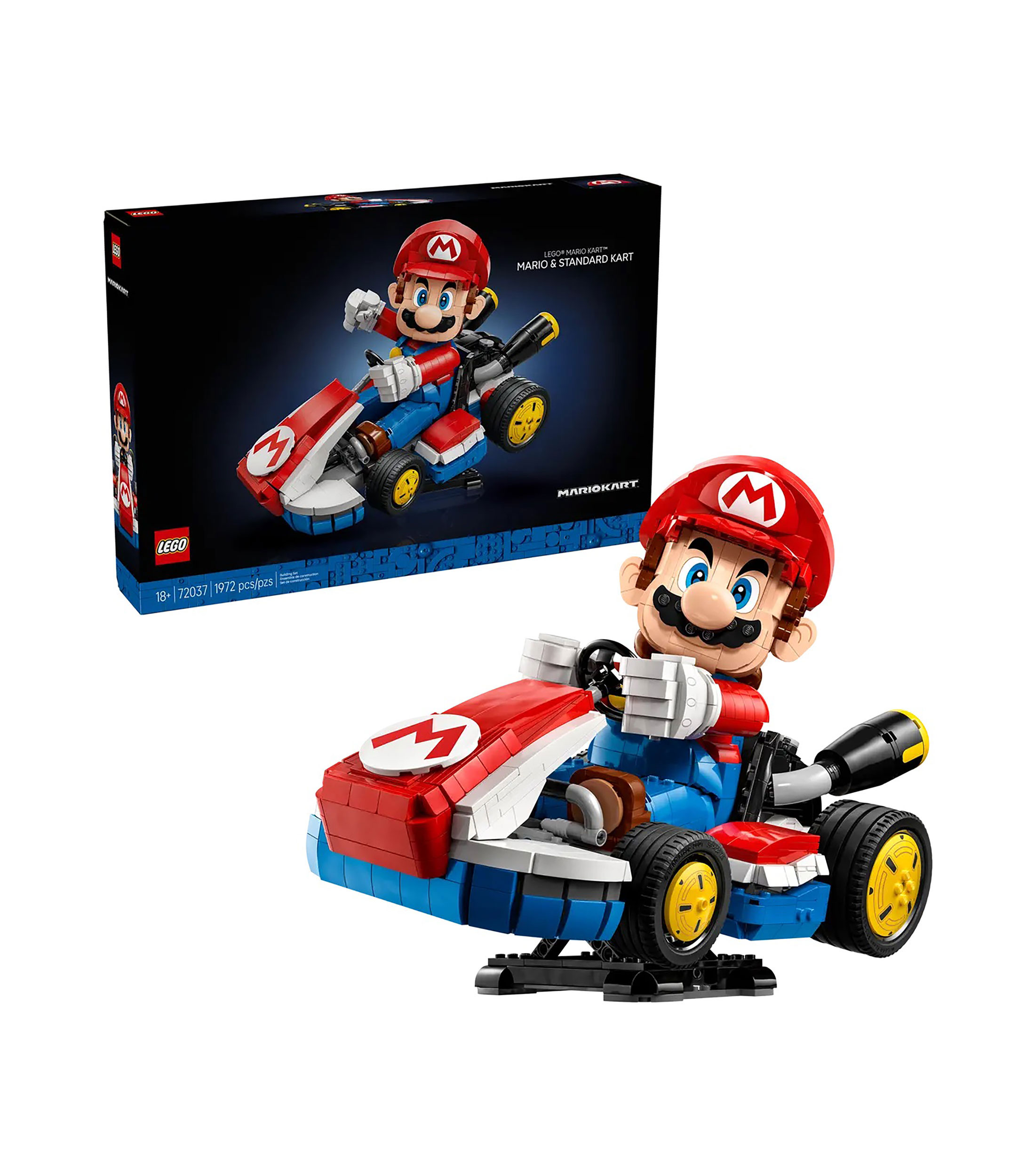 Lego Super Mario Kart Mario y Kart estándar 72037