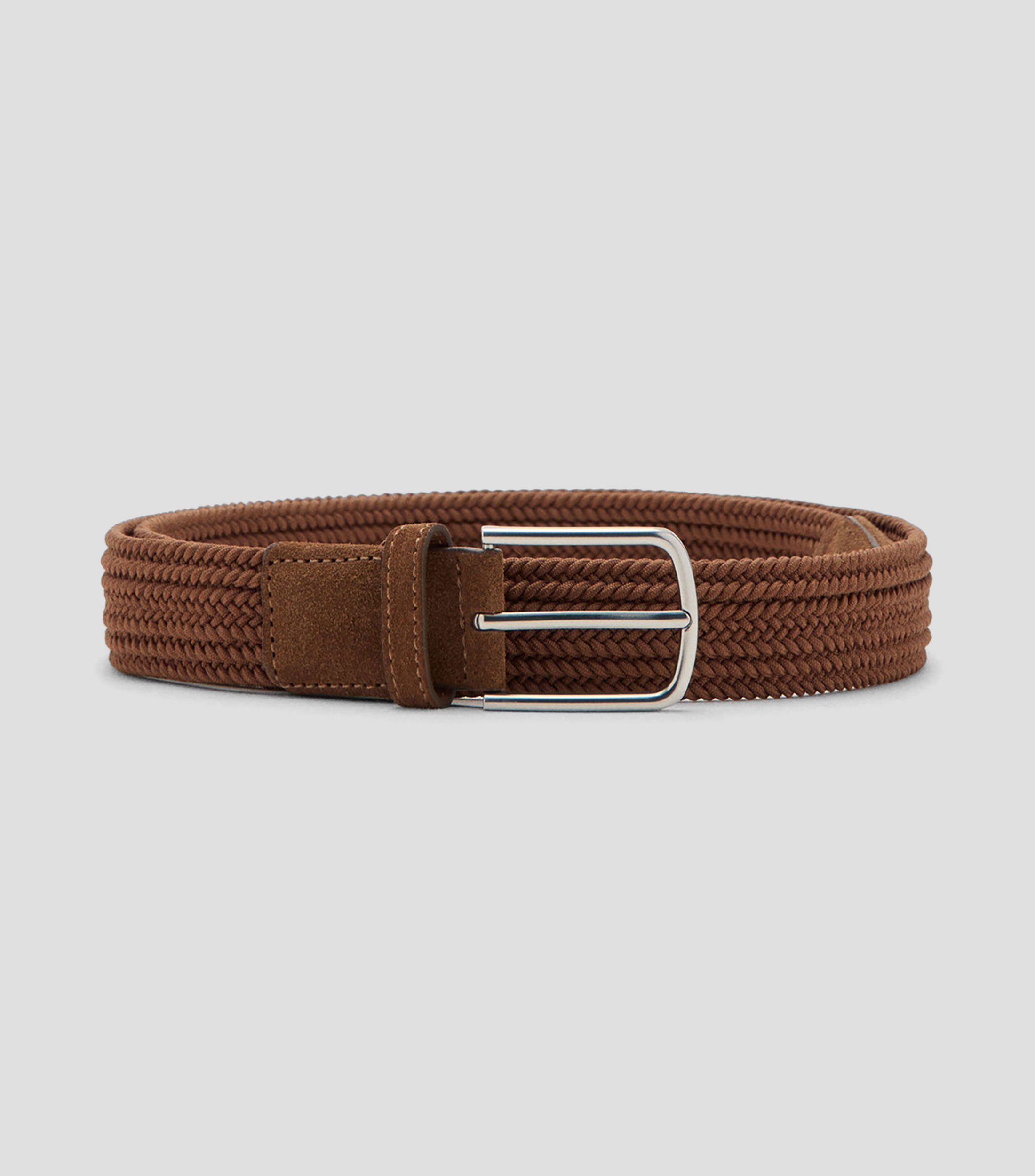 Cinturón en textil casual trenzado Hombre