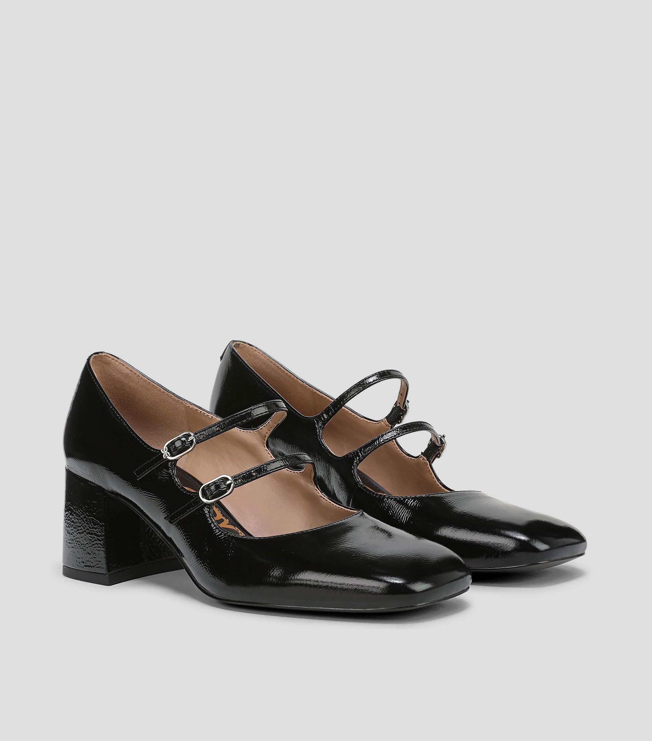 Zapatillas con tacón medio cuadrado Mujer