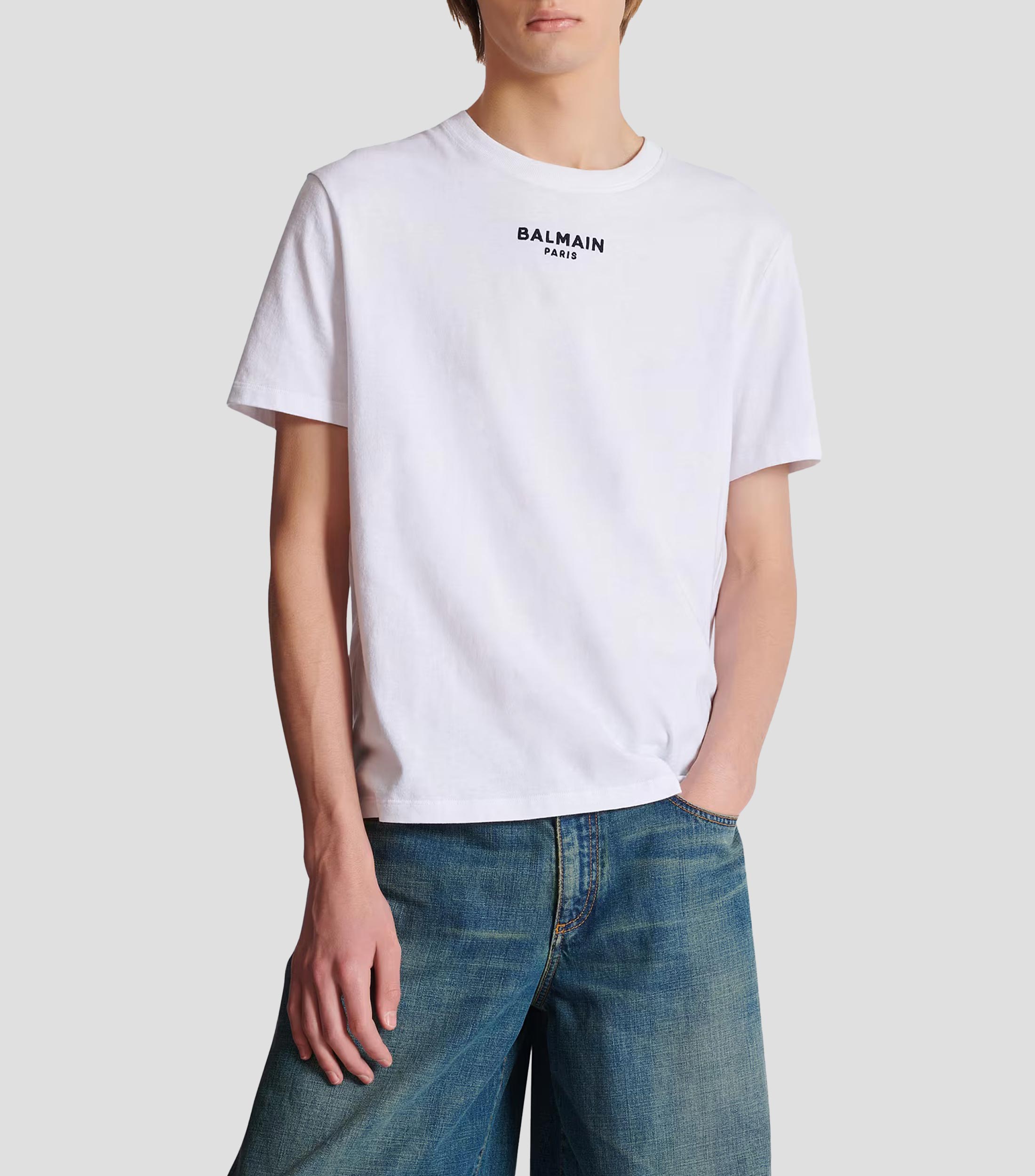 Playera cuello redondo manga corta lisa Hombre