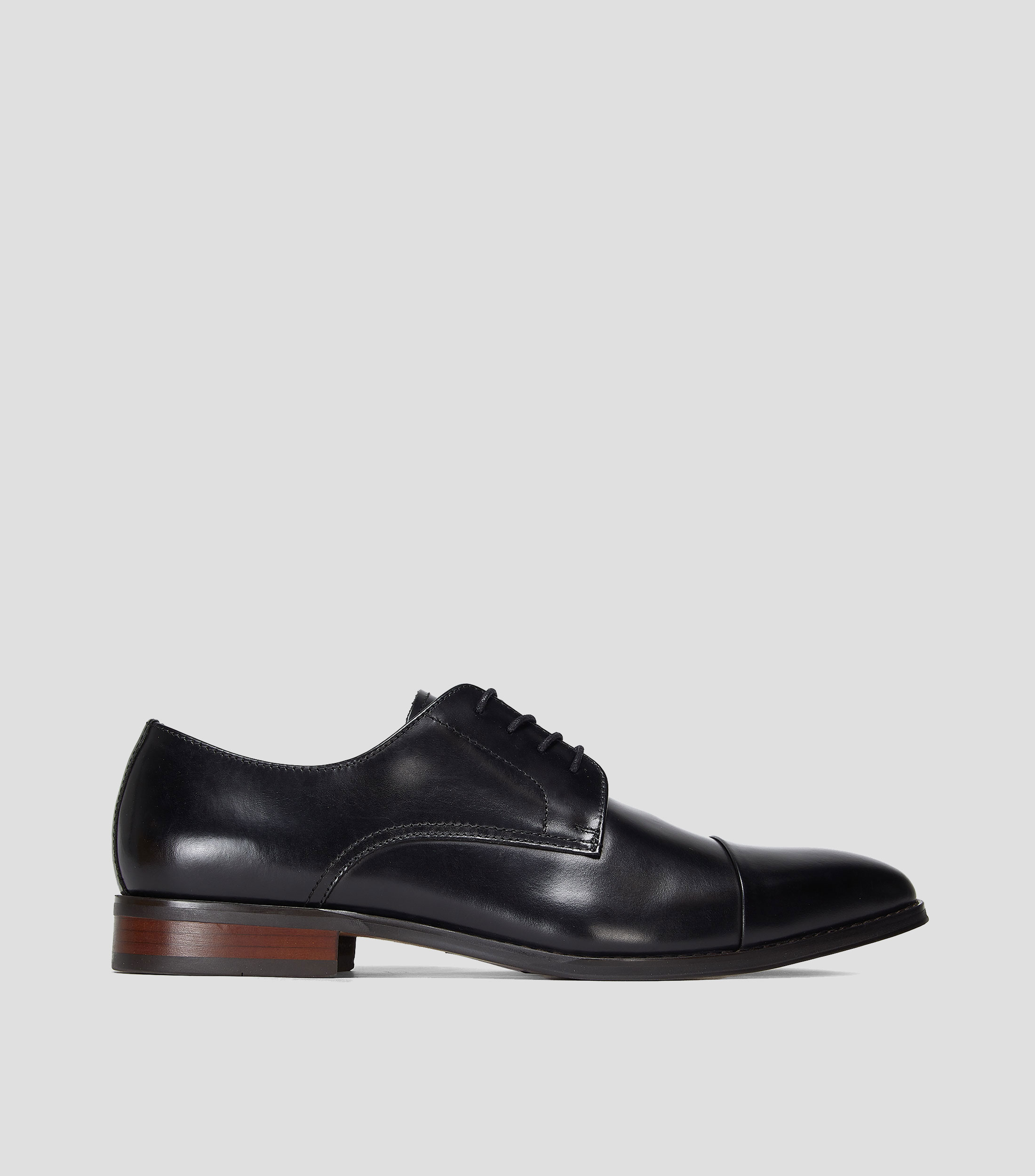Zapatos de Vestir Derby Plot en piel con tacón bajo cuadrado Hombre