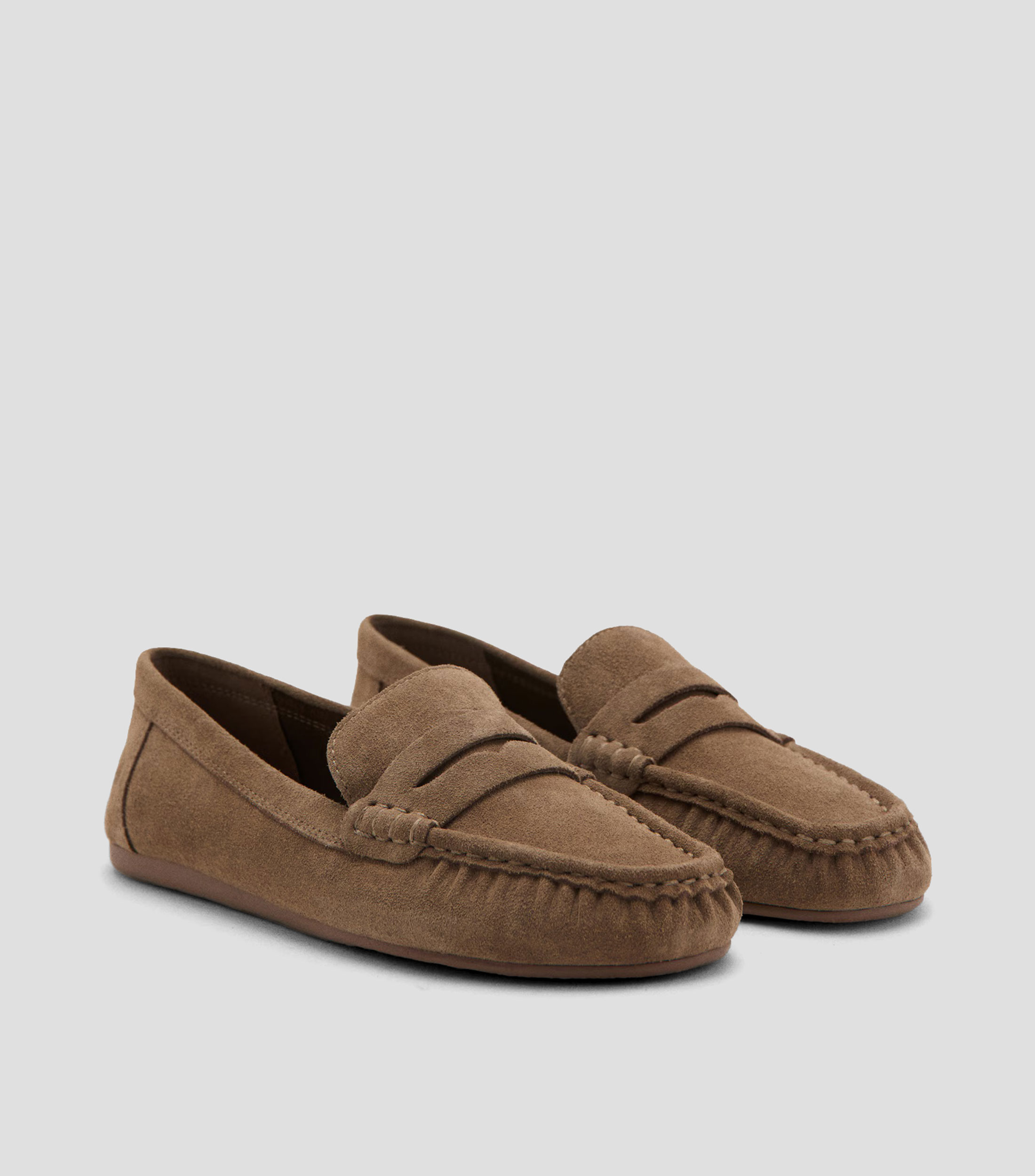 Mocasines en piel con antifaz Mujer