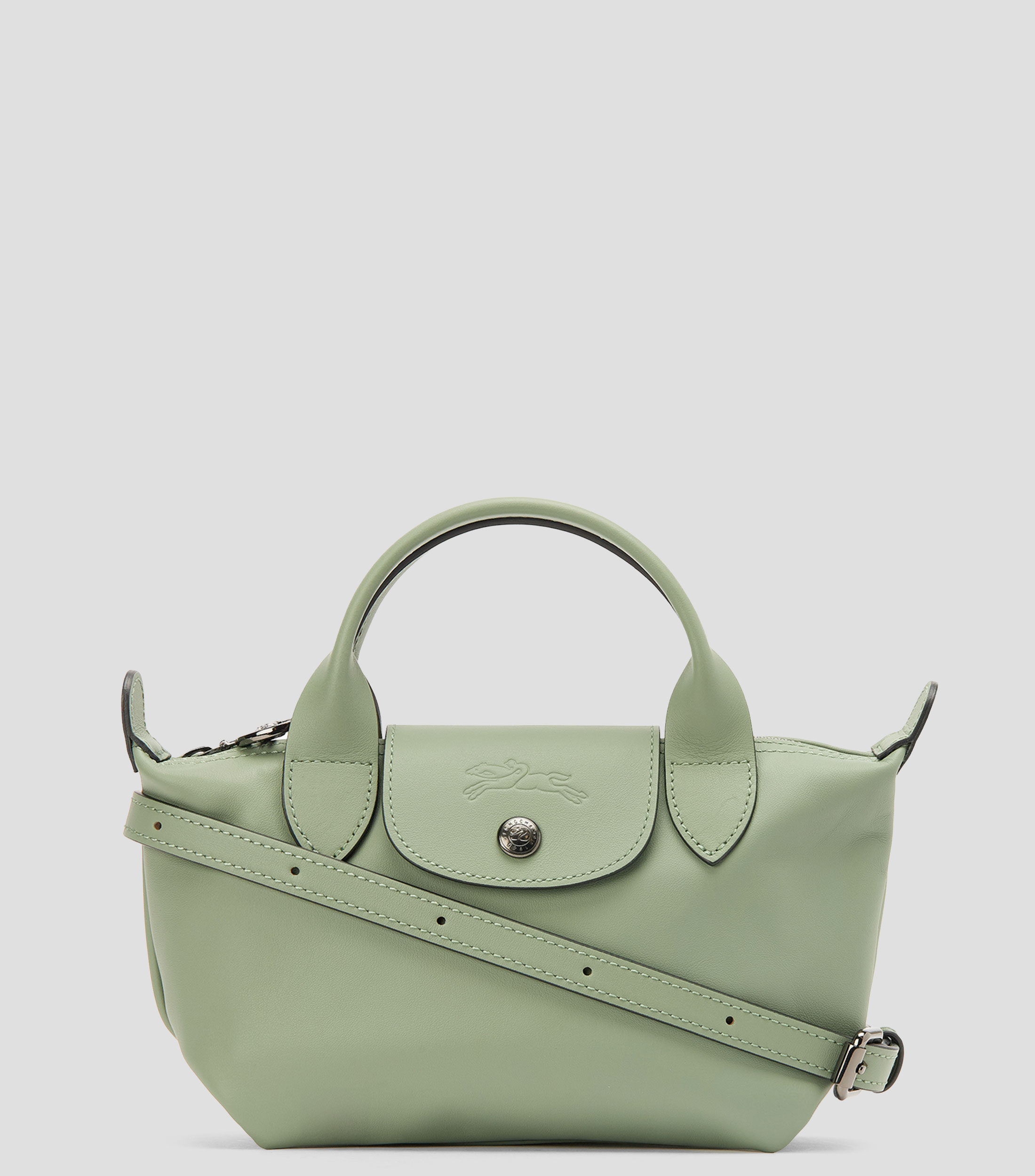 Bolsa crossbody verde en piel Le Pliage Xtra lisa Mujer