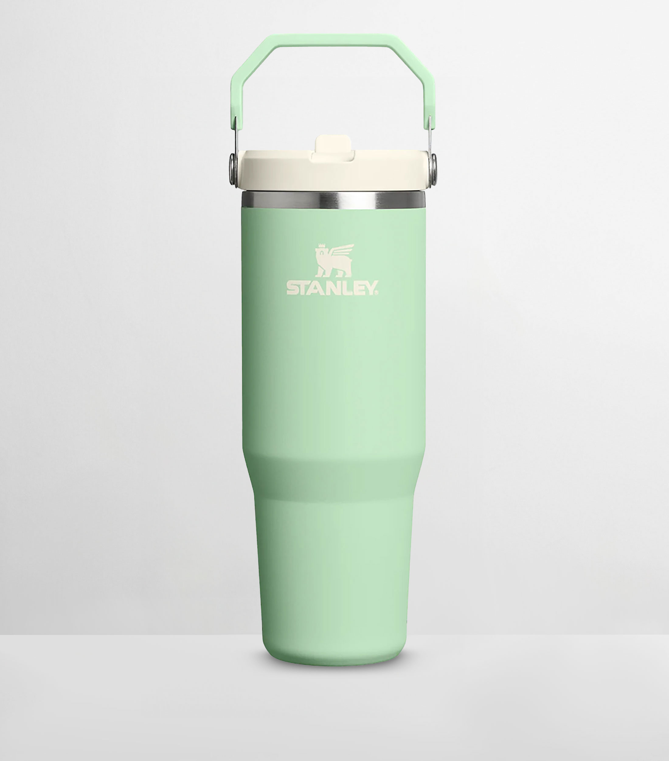 Termo Stanley Flip Straw Pistache Acero inoxidable con popote, 887 ml