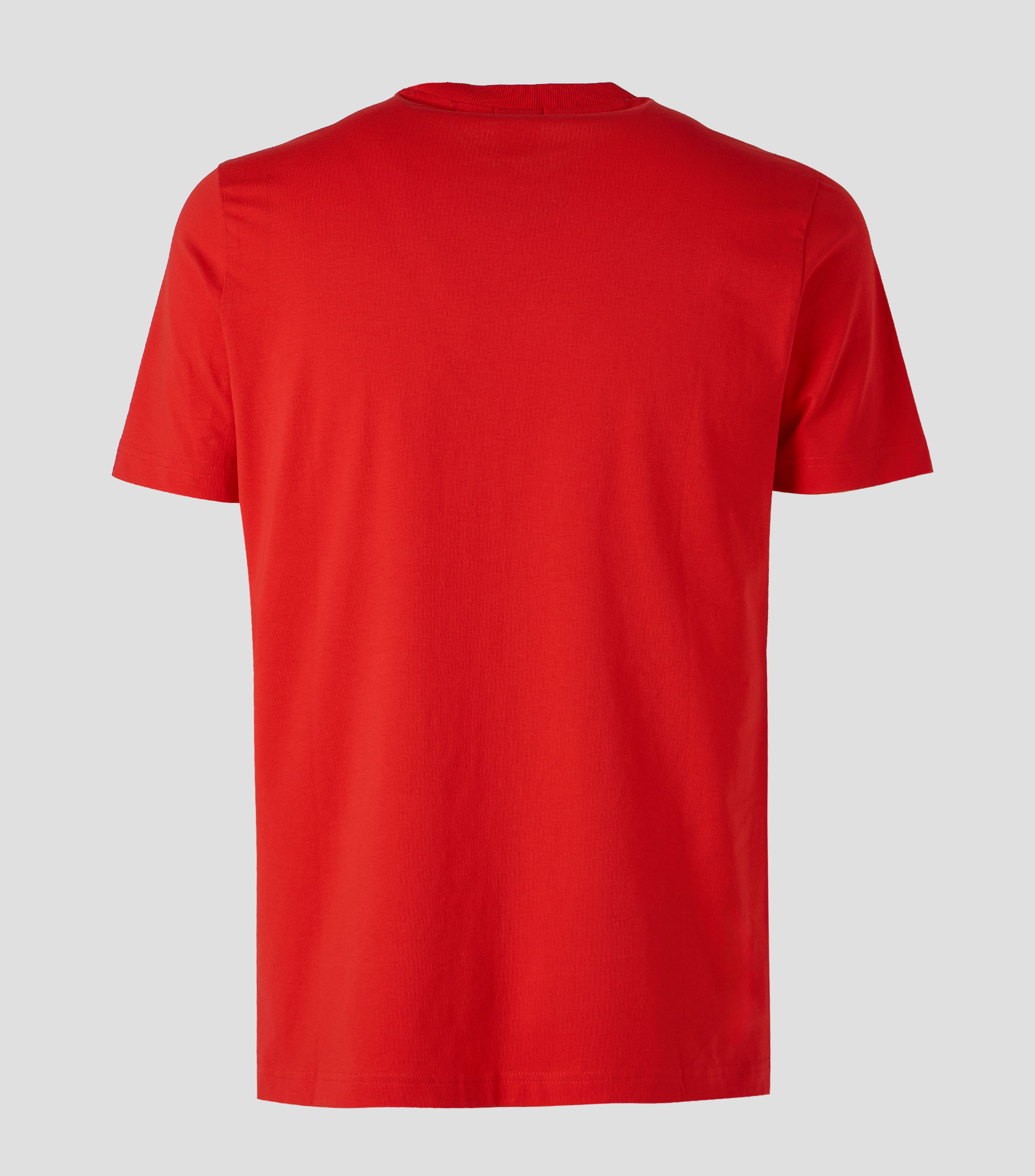Playera de algodón elástico con logo en contraste Hombre