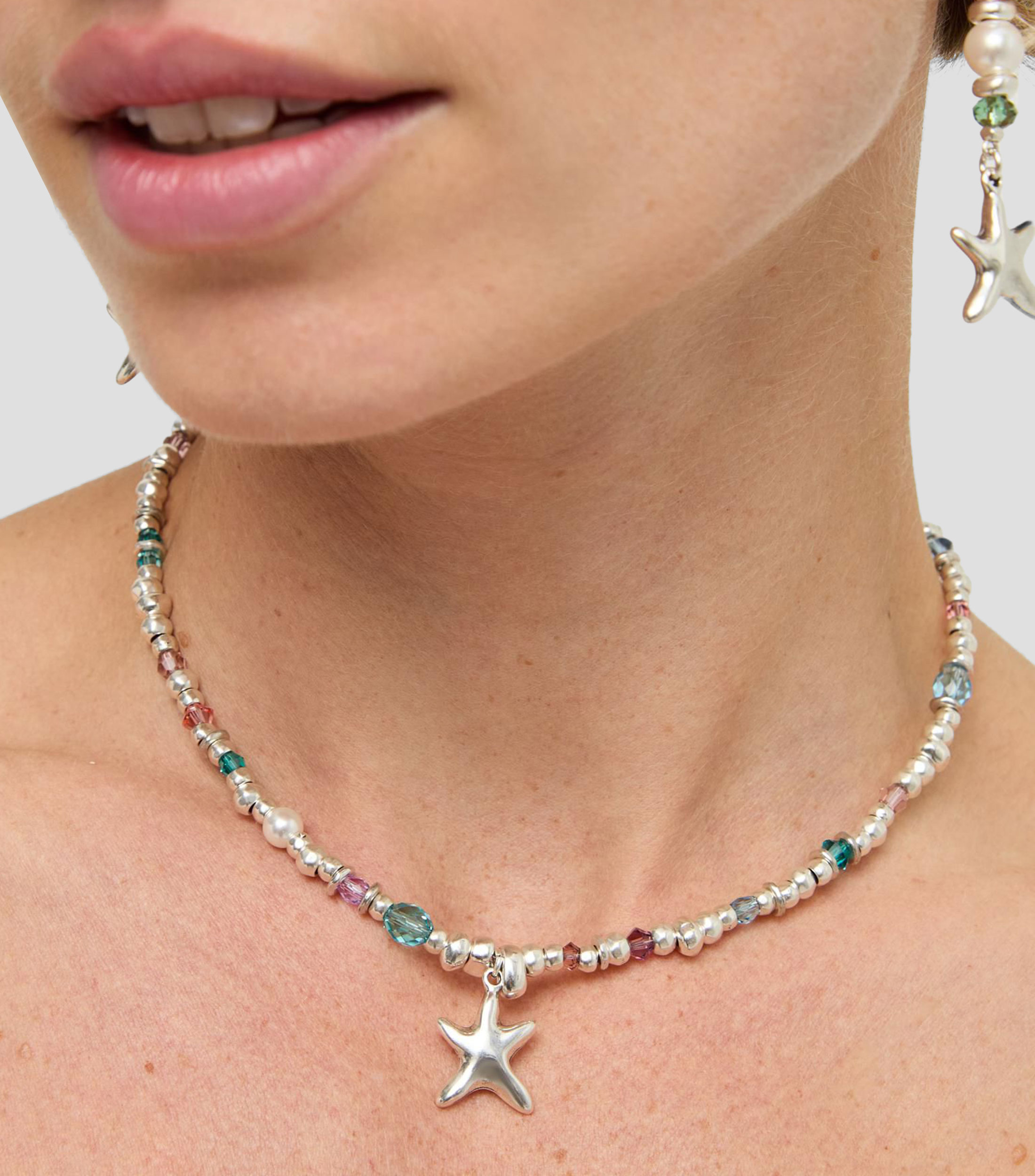 Collar estrella Arcadia con cristales Mujer