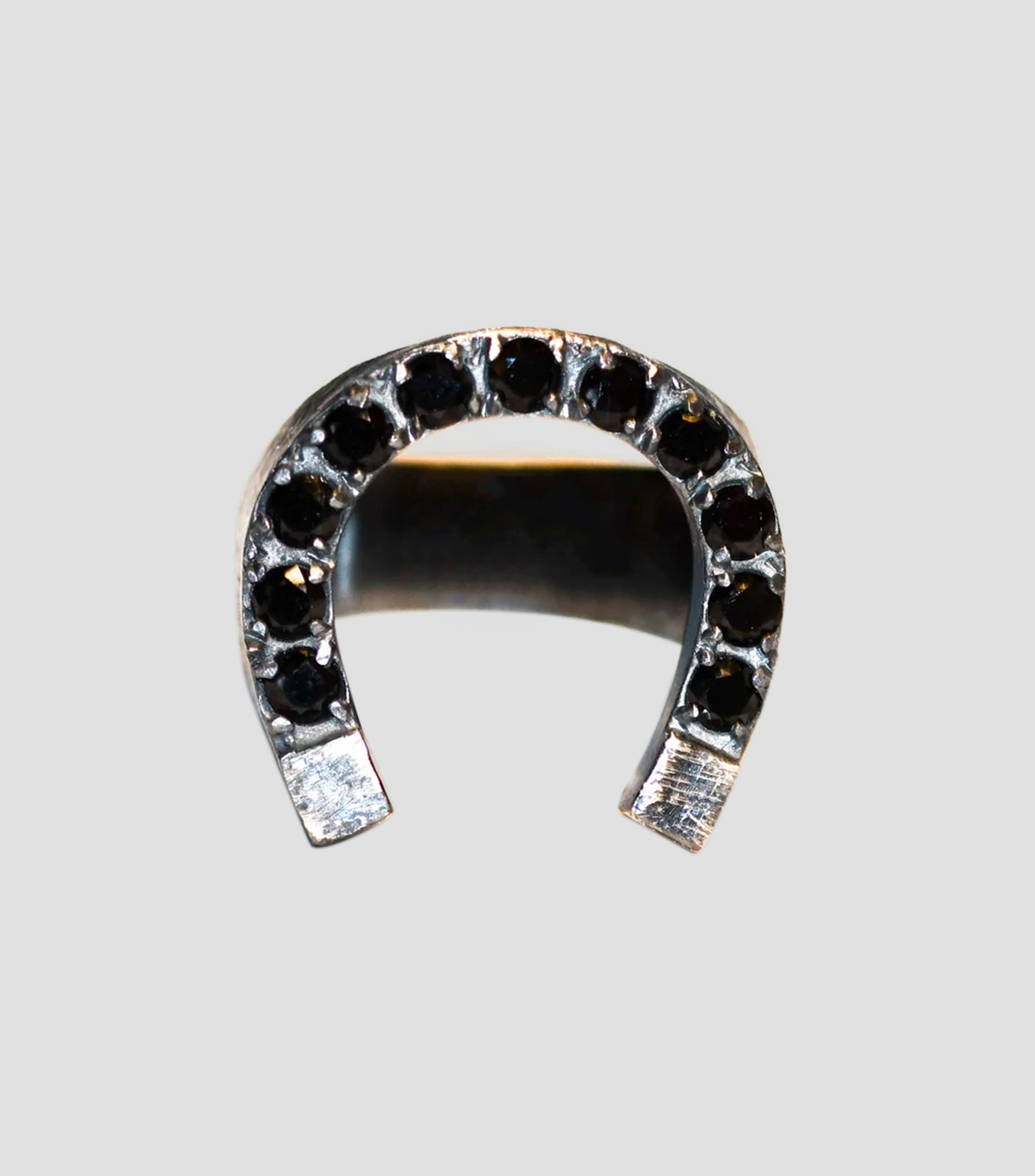 Anillo en Plata .925 Horshoe con Circonias Hombre Talla 11
