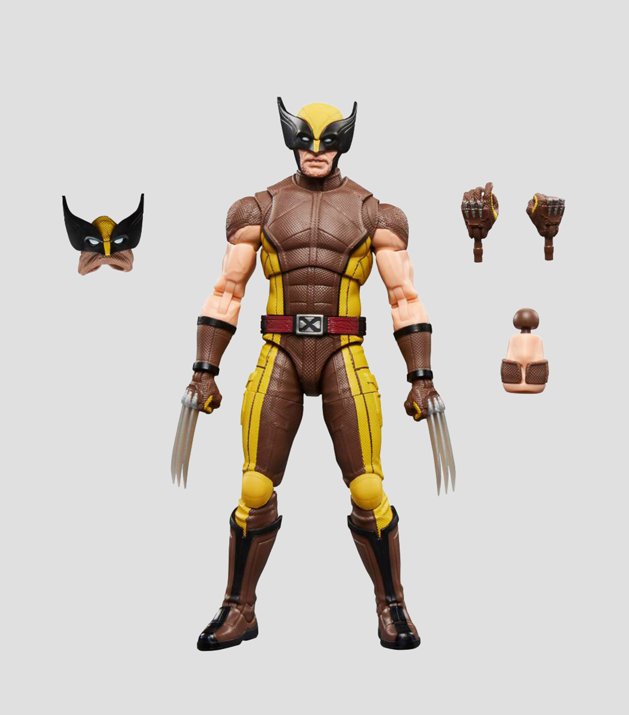 Figura de acción Marvel Legends Series Deadpool & Wolverine - Wolverine (Brown Suit)