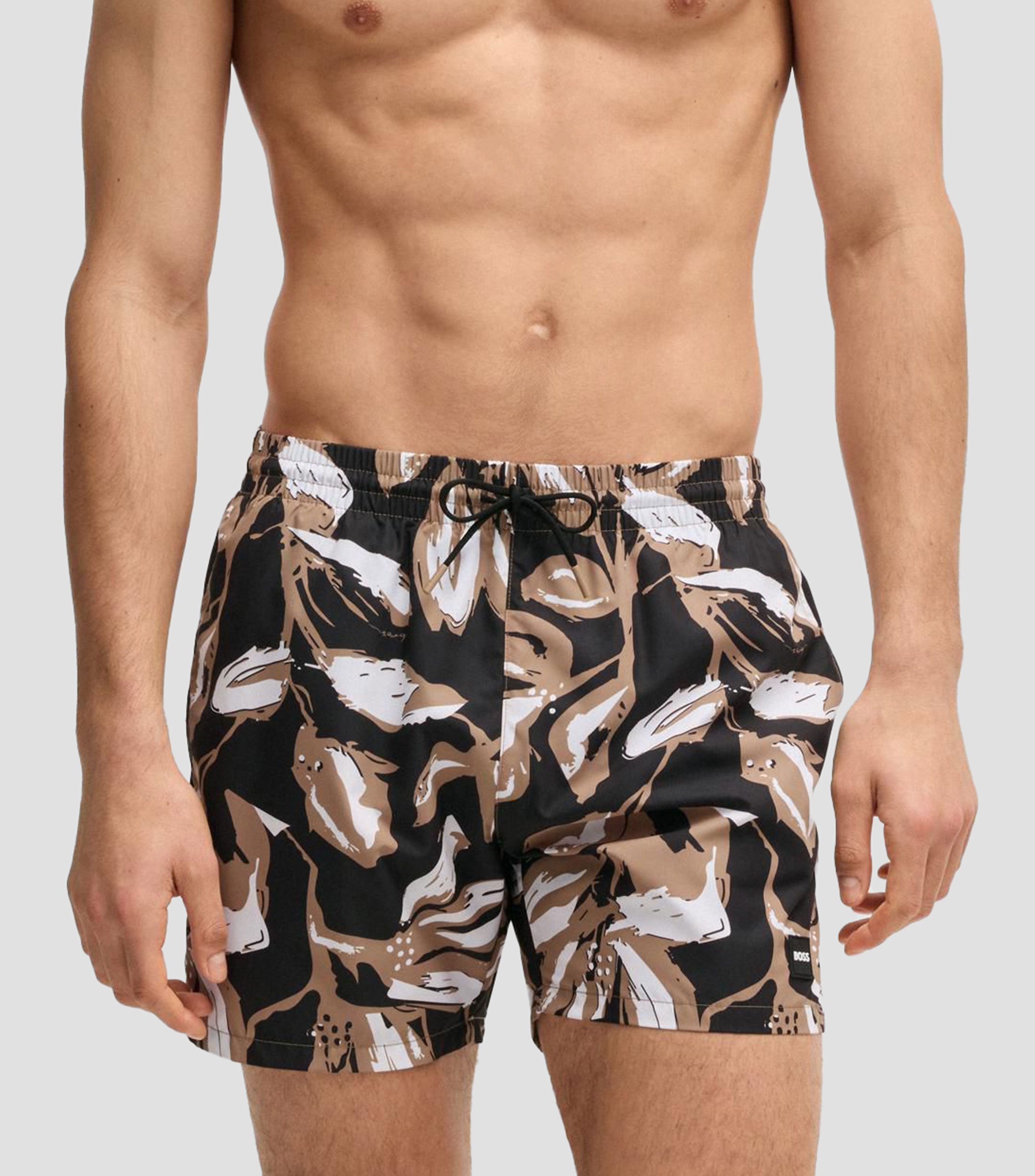 Traje de Baño con forro integral y estampado de temporada Hombre