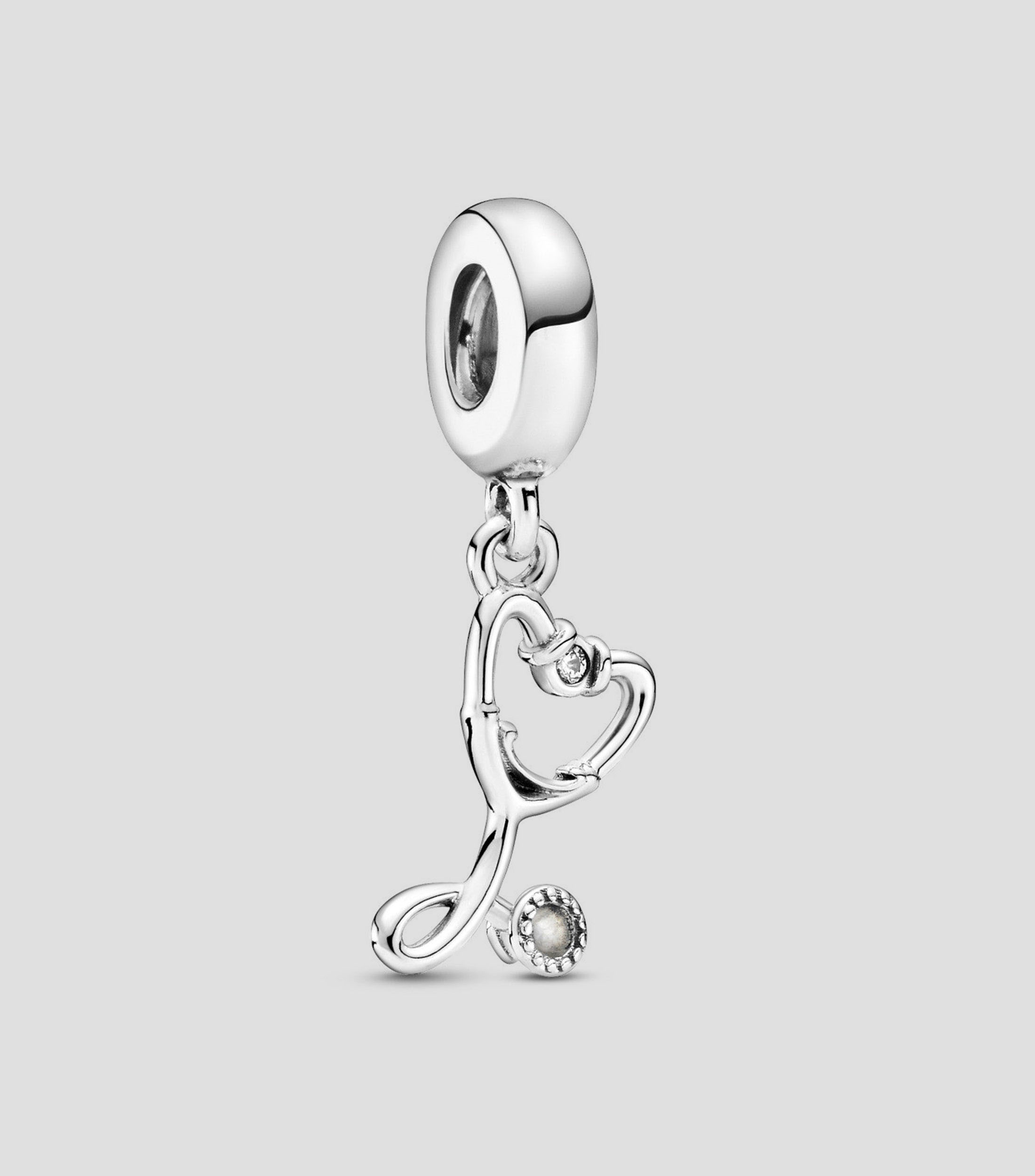Charm Estetoscopio en plata .925 Unisex