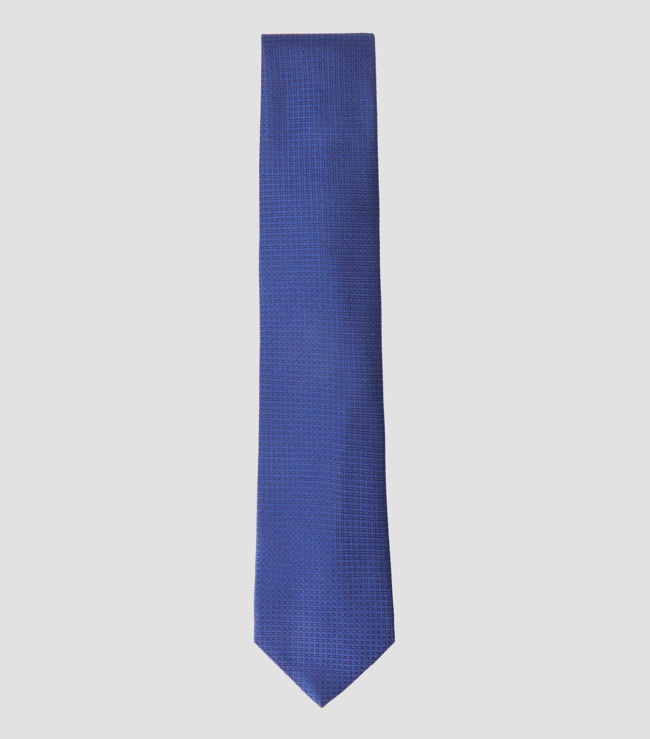 Corbata ancha en seda con cuadros