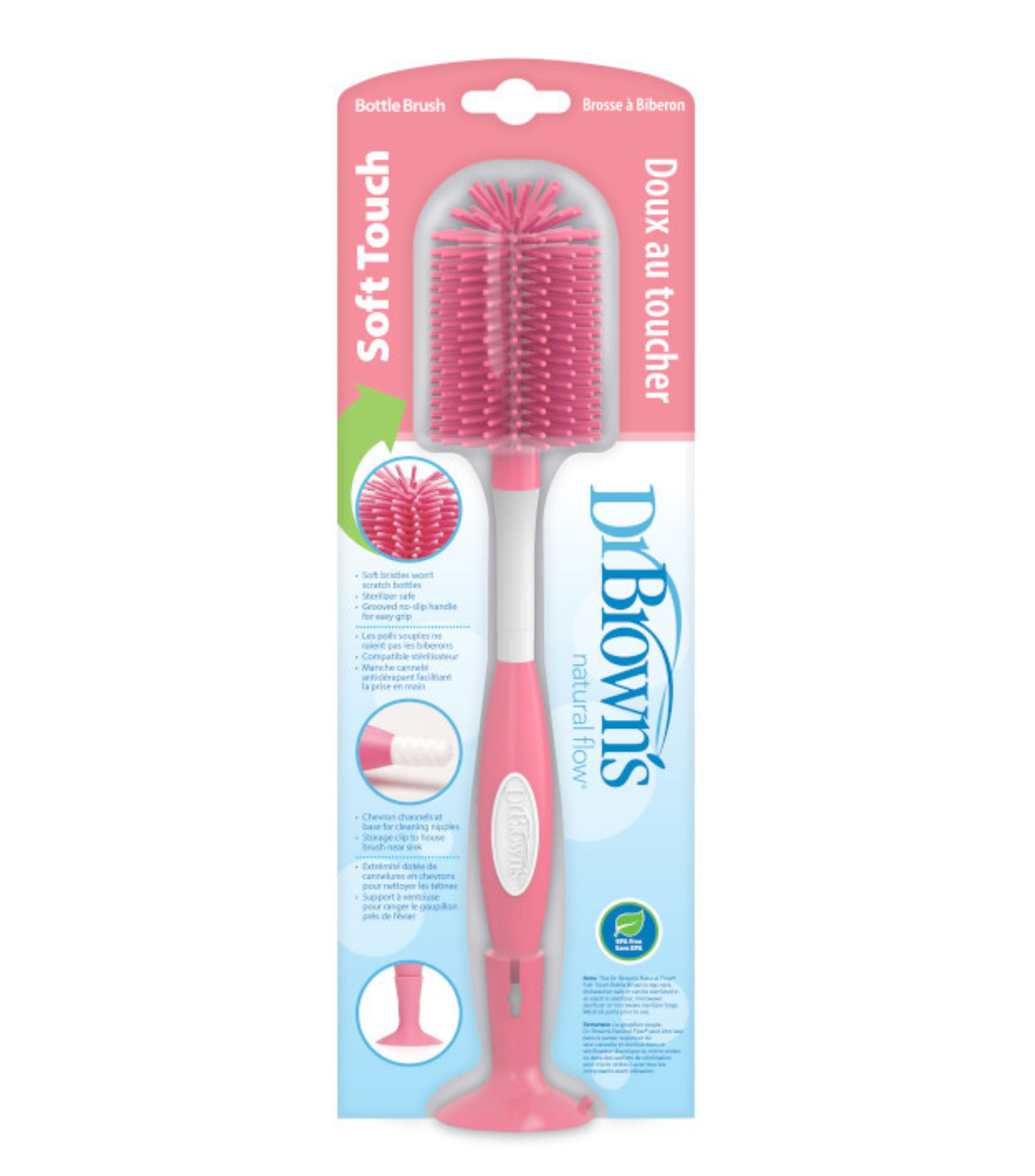 Cepillo para Biberon Rosa