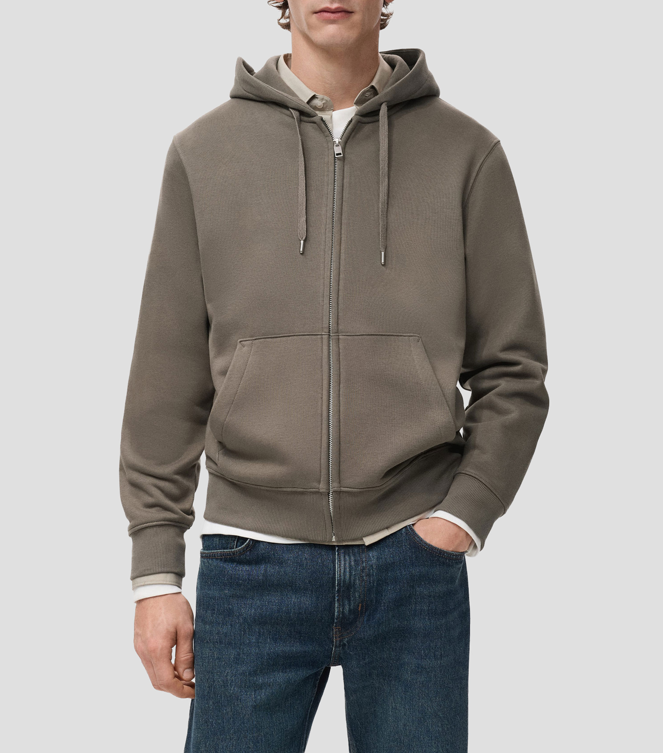 Sudadera con cierre y capucha Hombre