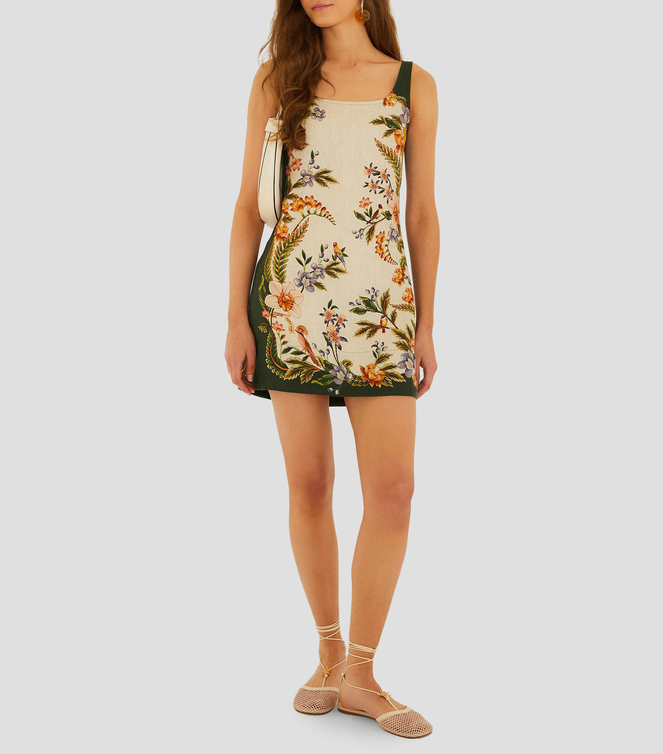 Vestido mini estampado Mujer