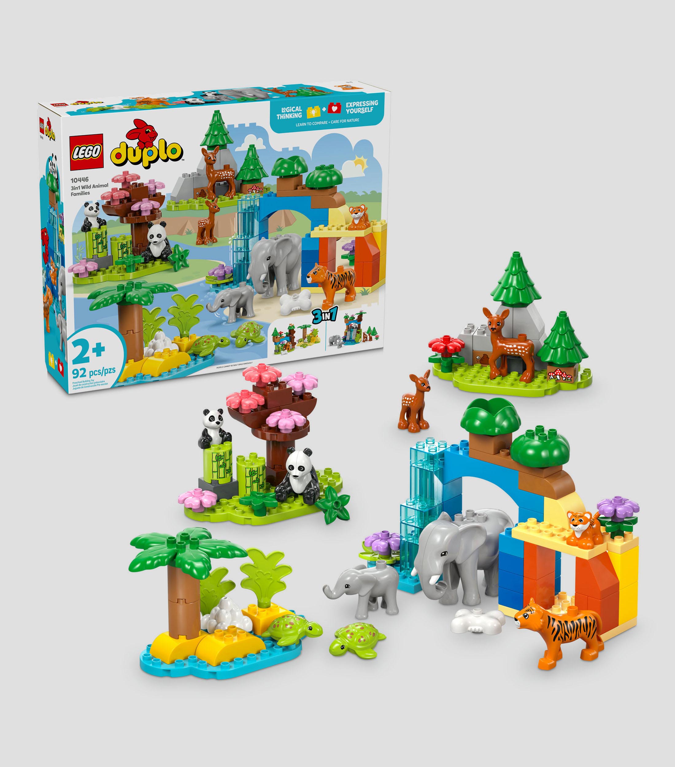 Lego Duplo Mi Pueblo Familias de la Fauna Salvaje 3 en 1 10446