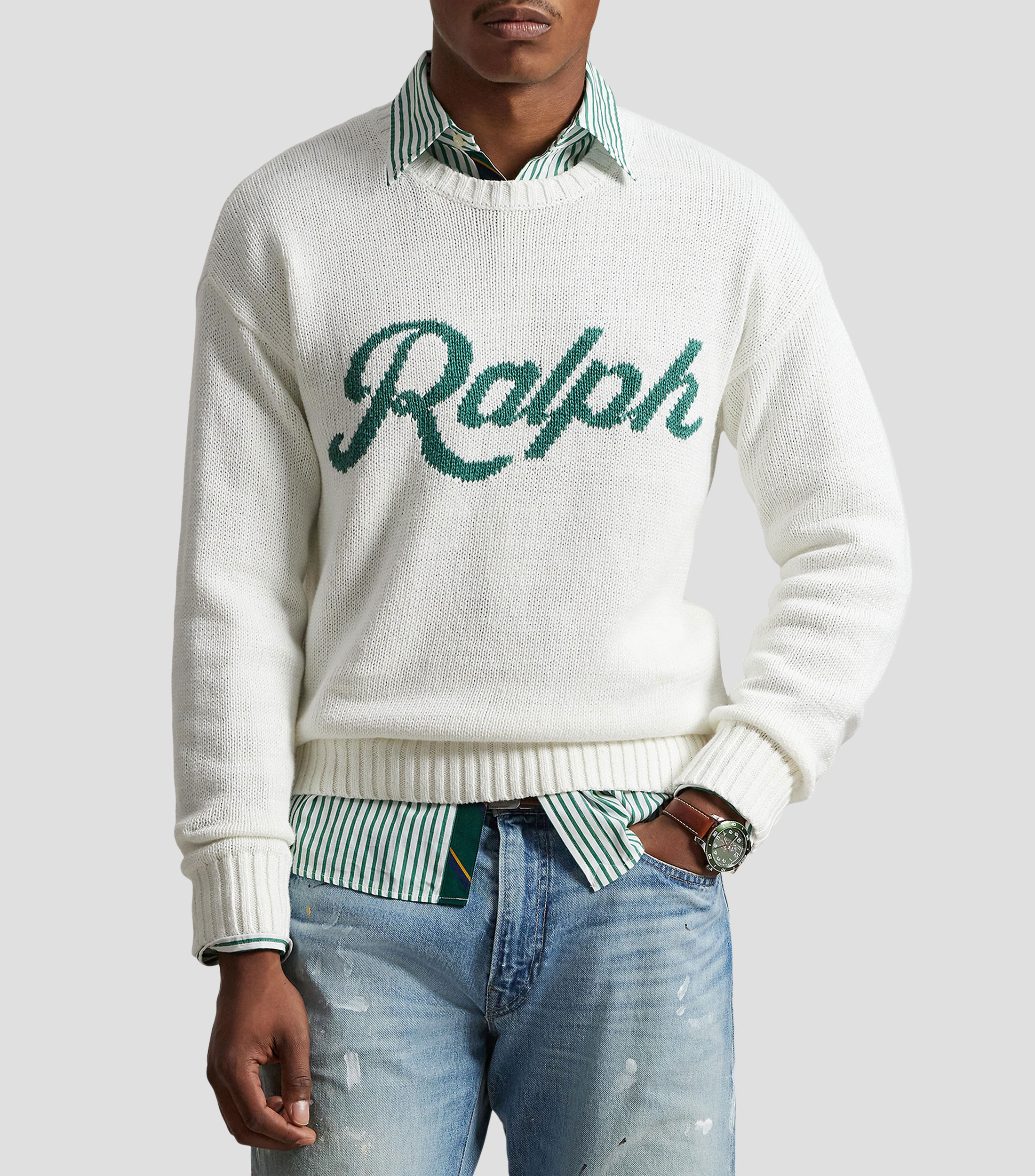 Suéter cuello redondo Hombre