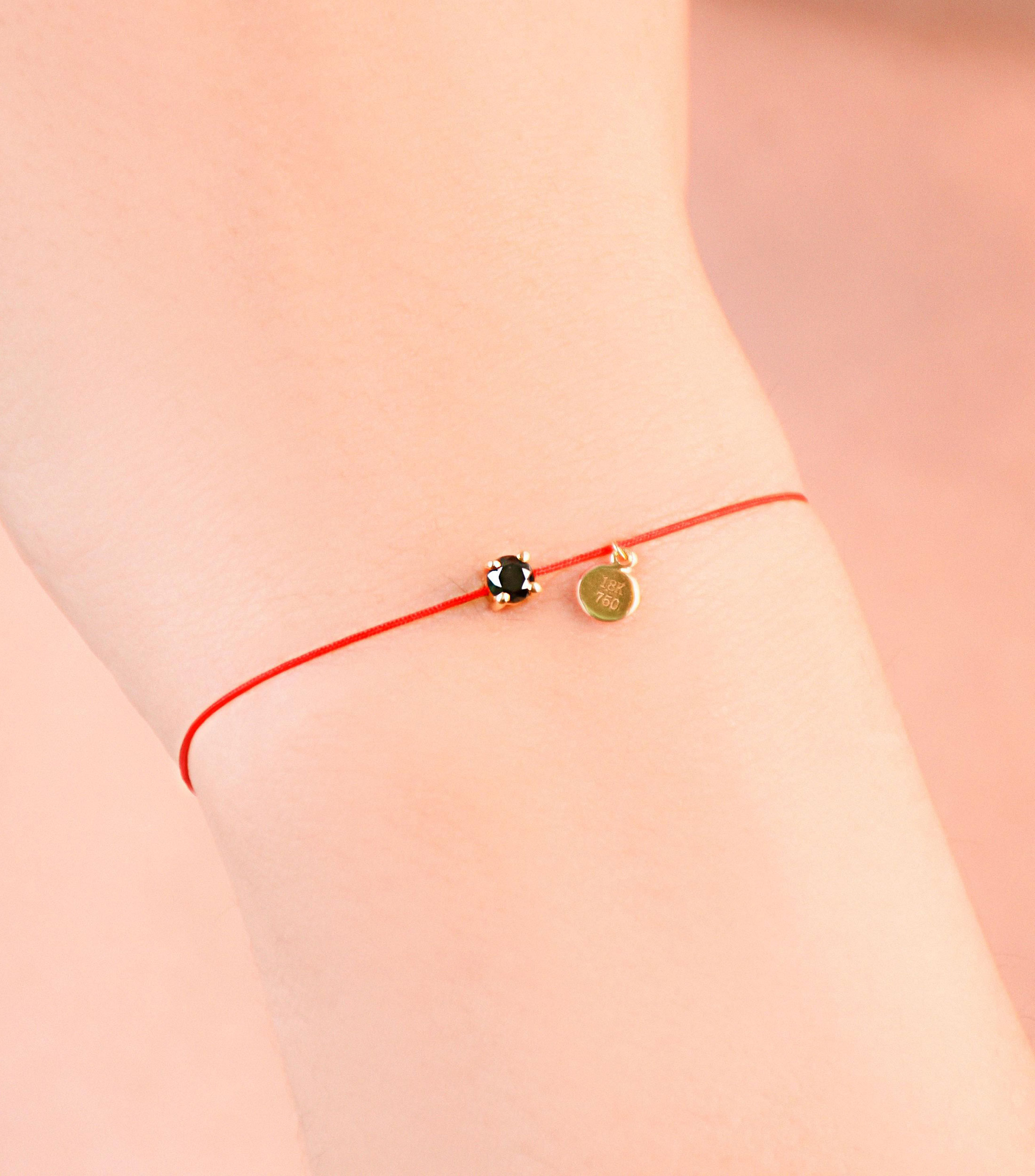 Pulsera con diamante negro Mujer