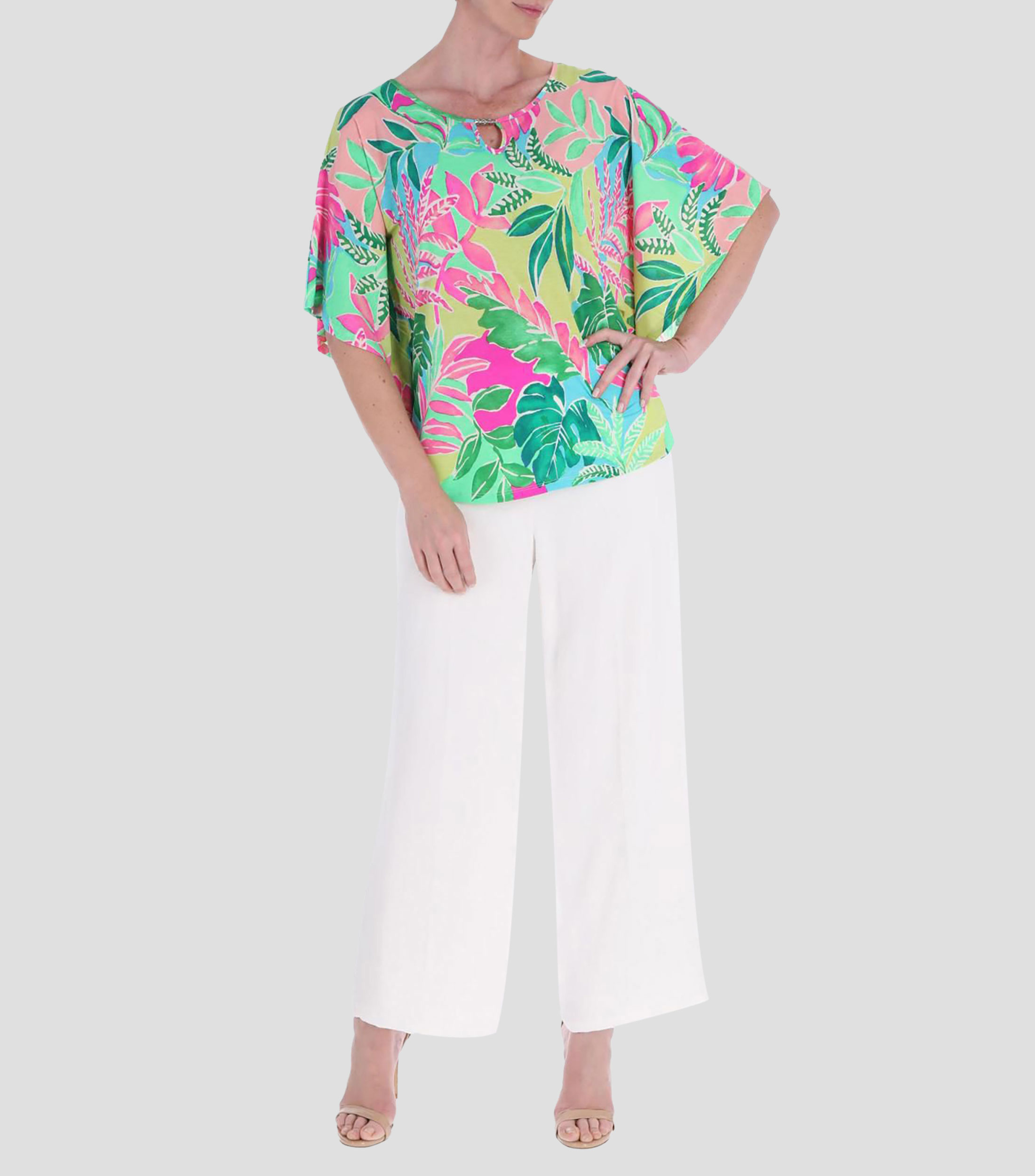 Blusa Estampada manga corta Mujer