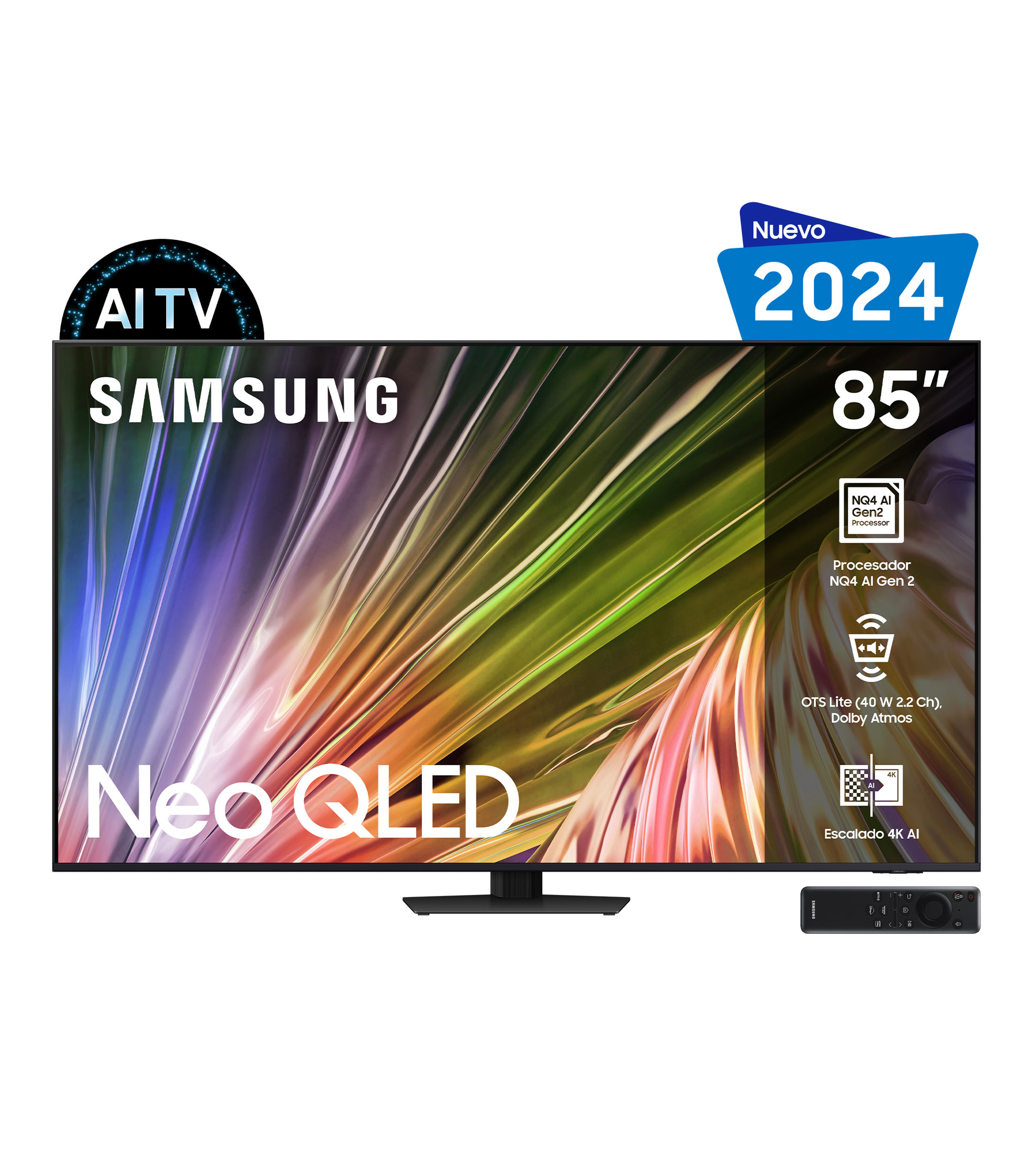 Pantalla 85 Pulgadas Plana QLED 4K Tizen Neo QN85D QN85QN85DBFXZX
